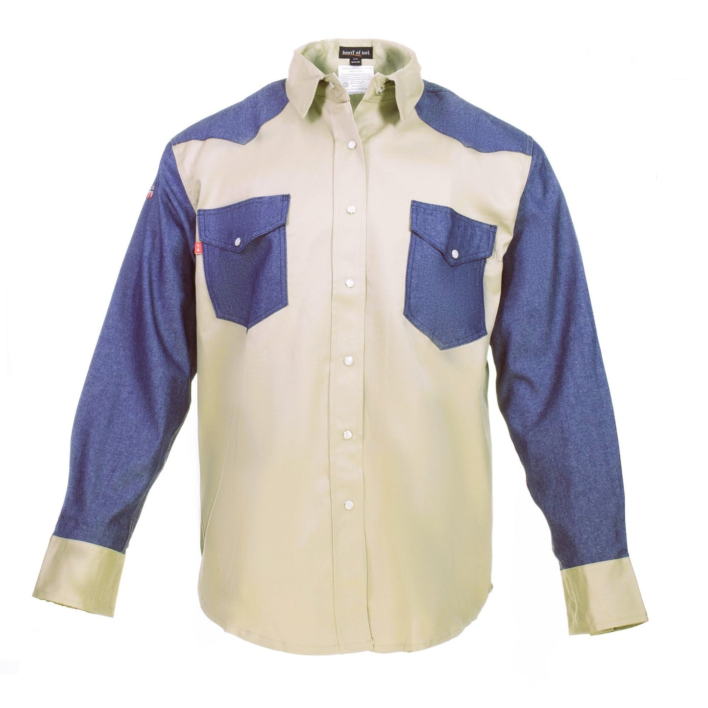 Just In Trend │Flame Resistant FR Shirt - 88/12 - Western Style - Two Tone