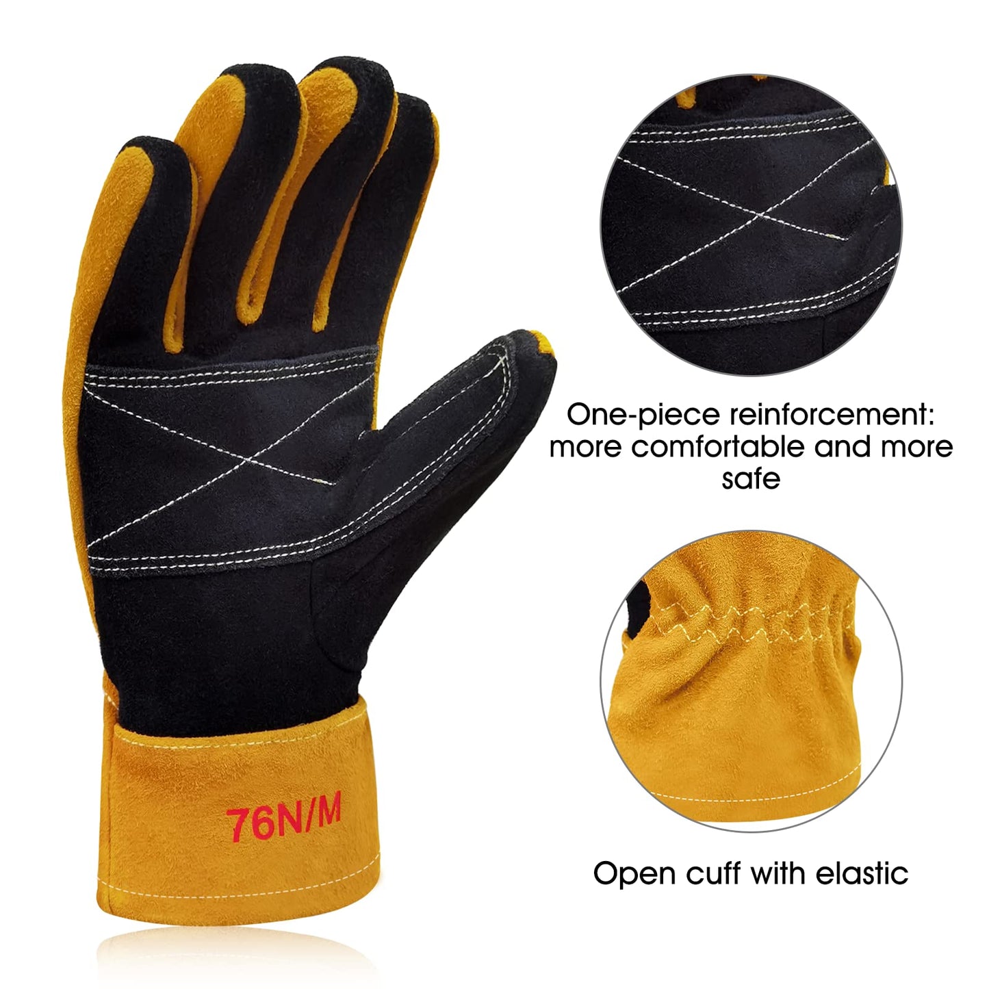 Structural Fire Fighter Glove,Heat Resistance, Flame resistance, Fire-fighting Gloves