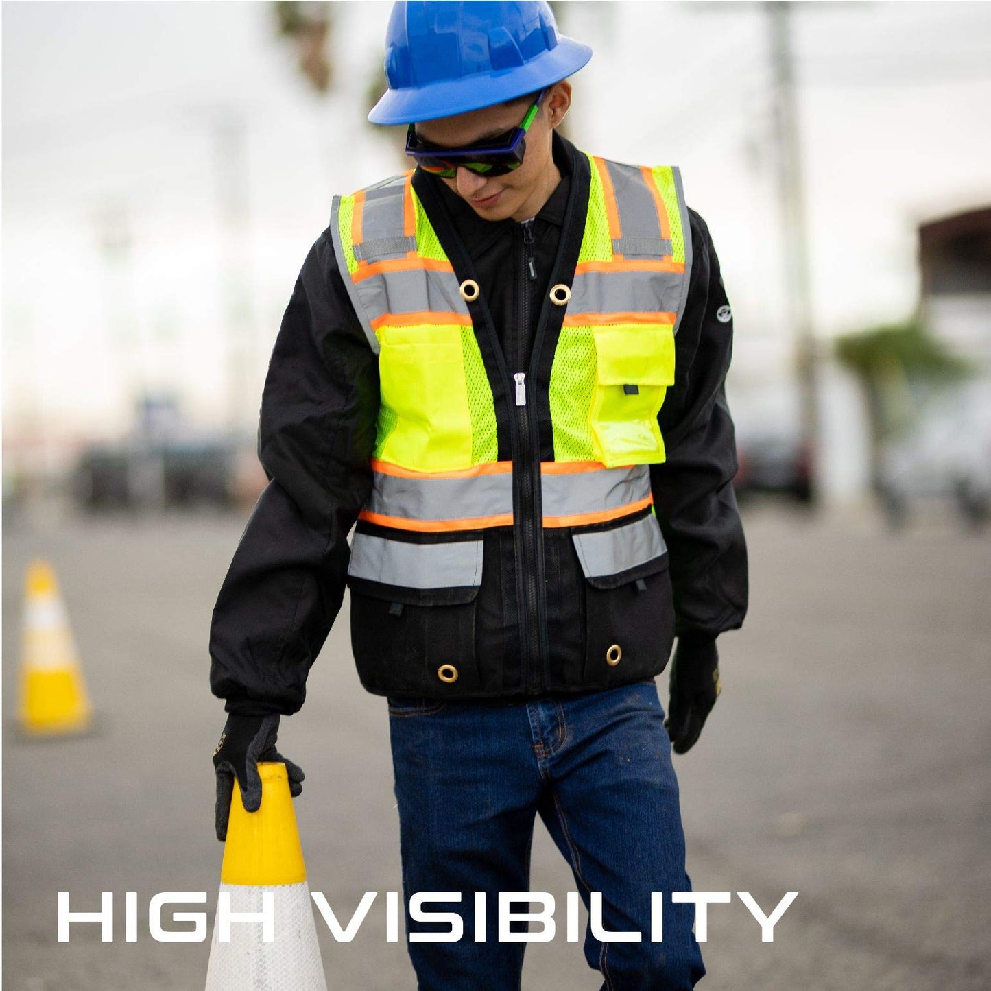 Shine Bright Safety Vest - High Visibility with Reflective Straps and Pockets – Premium, Soft, Durable, and Breathable