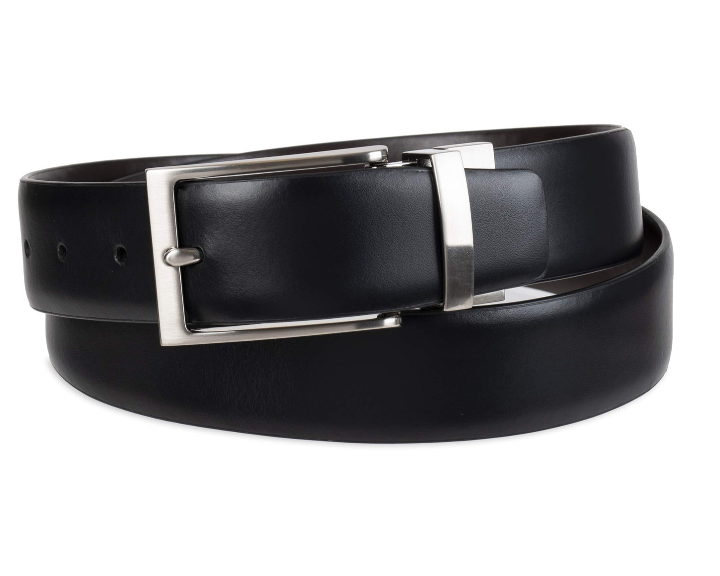 Calvin Klein Men's Two-in-One Reversible Rotative Buckle Casual Dress Belt