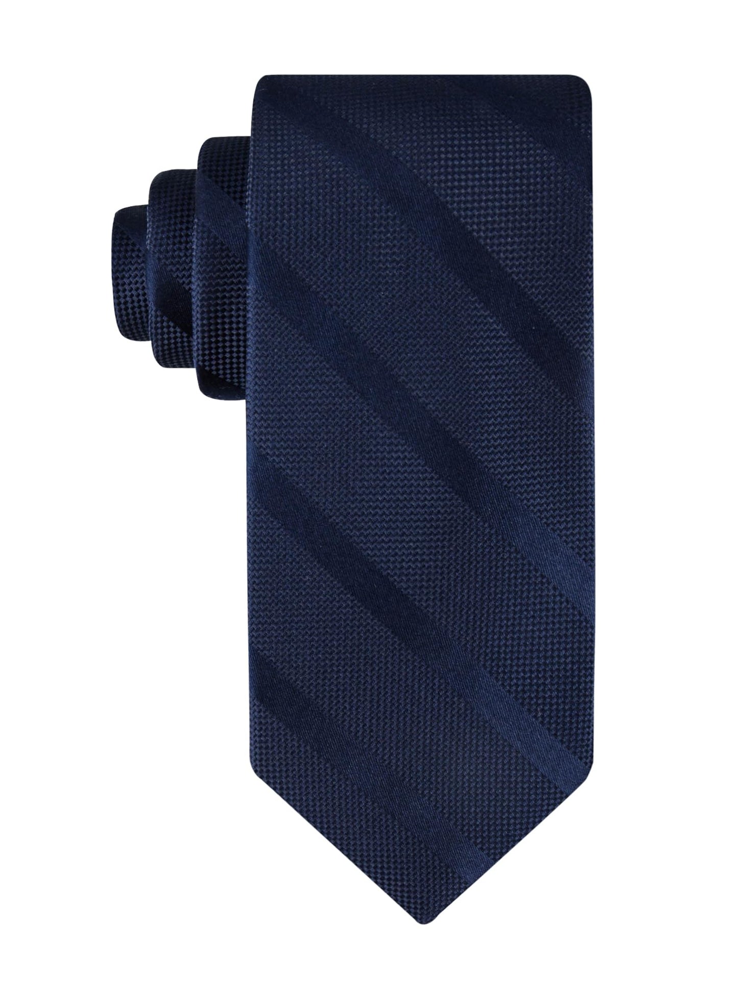 Tommy Hilfiger Men's Classic Solid Textured Stripe Tie