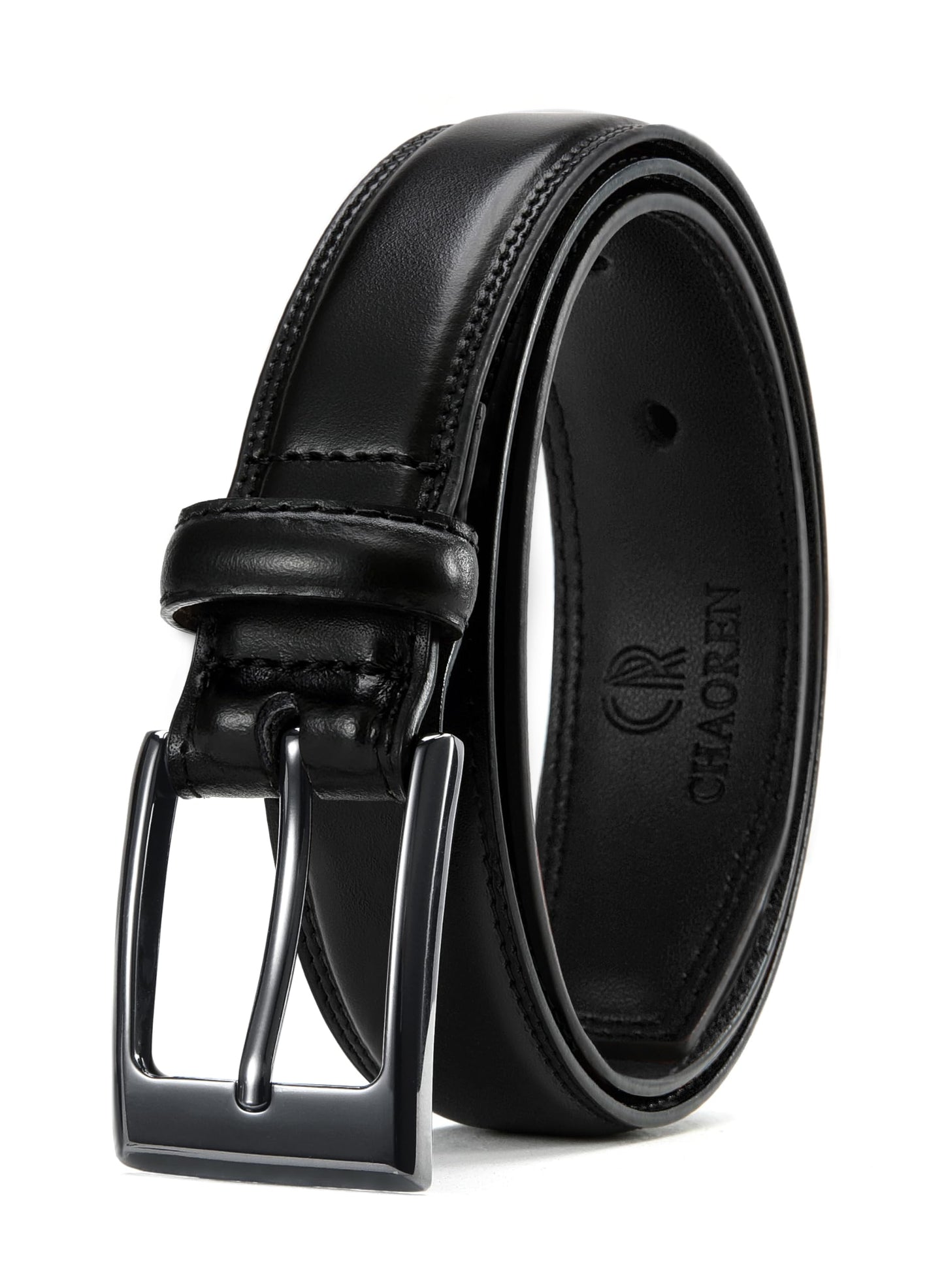 CHAOREN Mens Belts Leather - Belts for Men 1 1/8" Mens Dress Belt - Perfect Companion to Mens Shoes