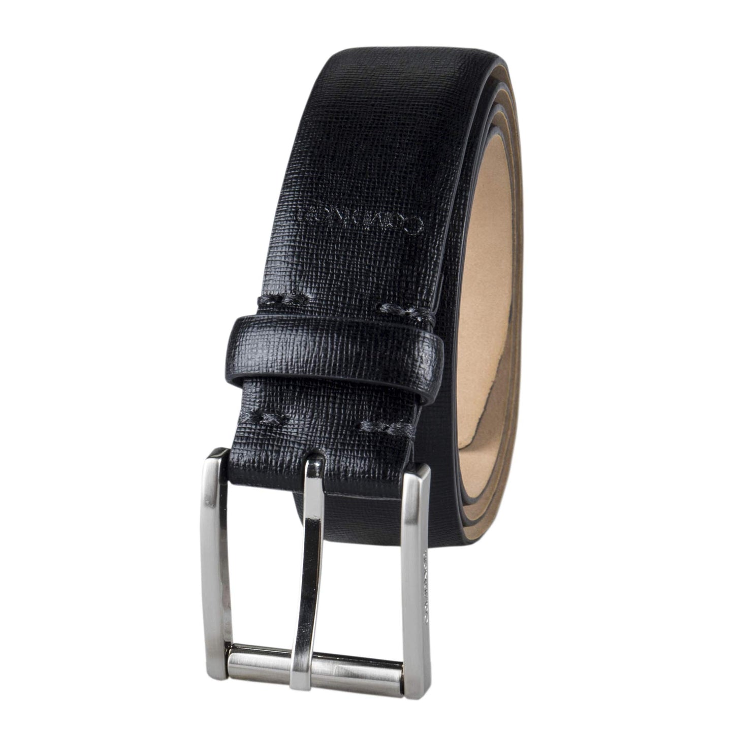 Calvin Klein Men's Modern Dress Minimalist Belt with Classic Harness Buckle