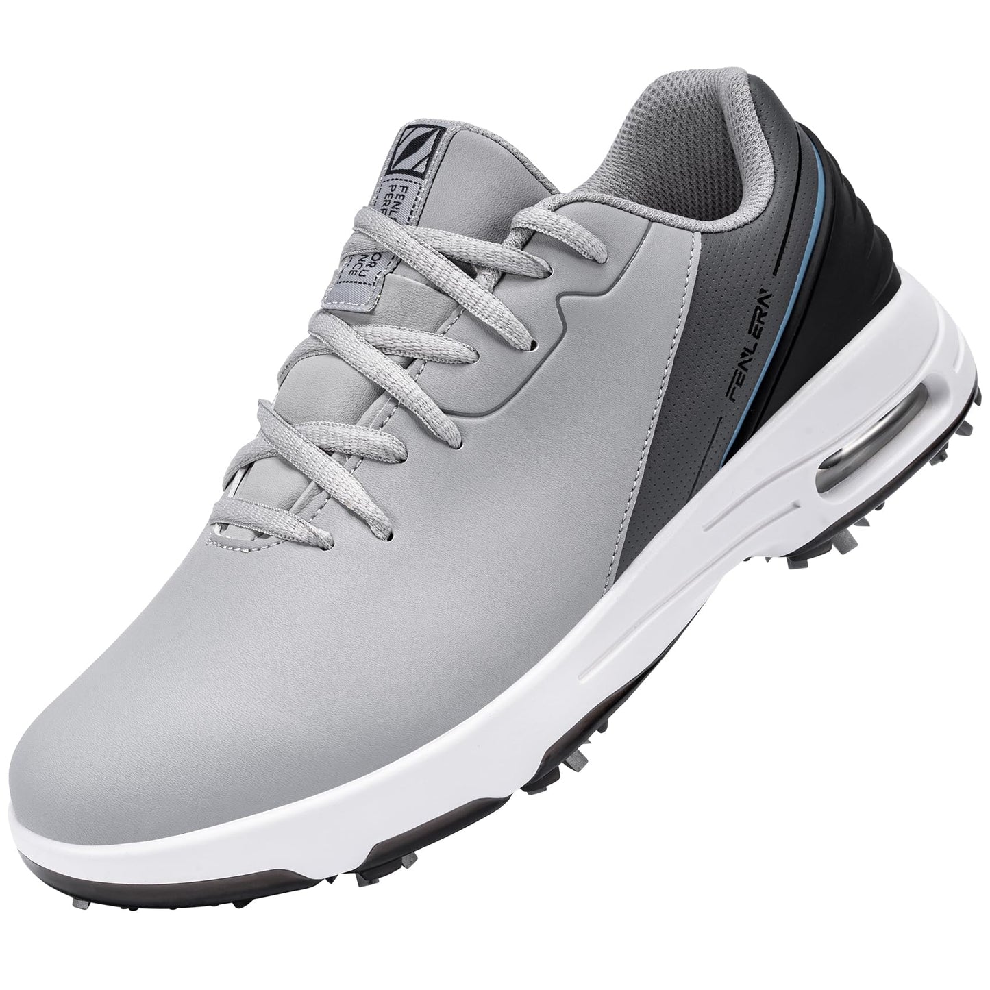 FENLERN Men's Golf Shoes Spiked Waterproof Comfortable Air Cushion F006