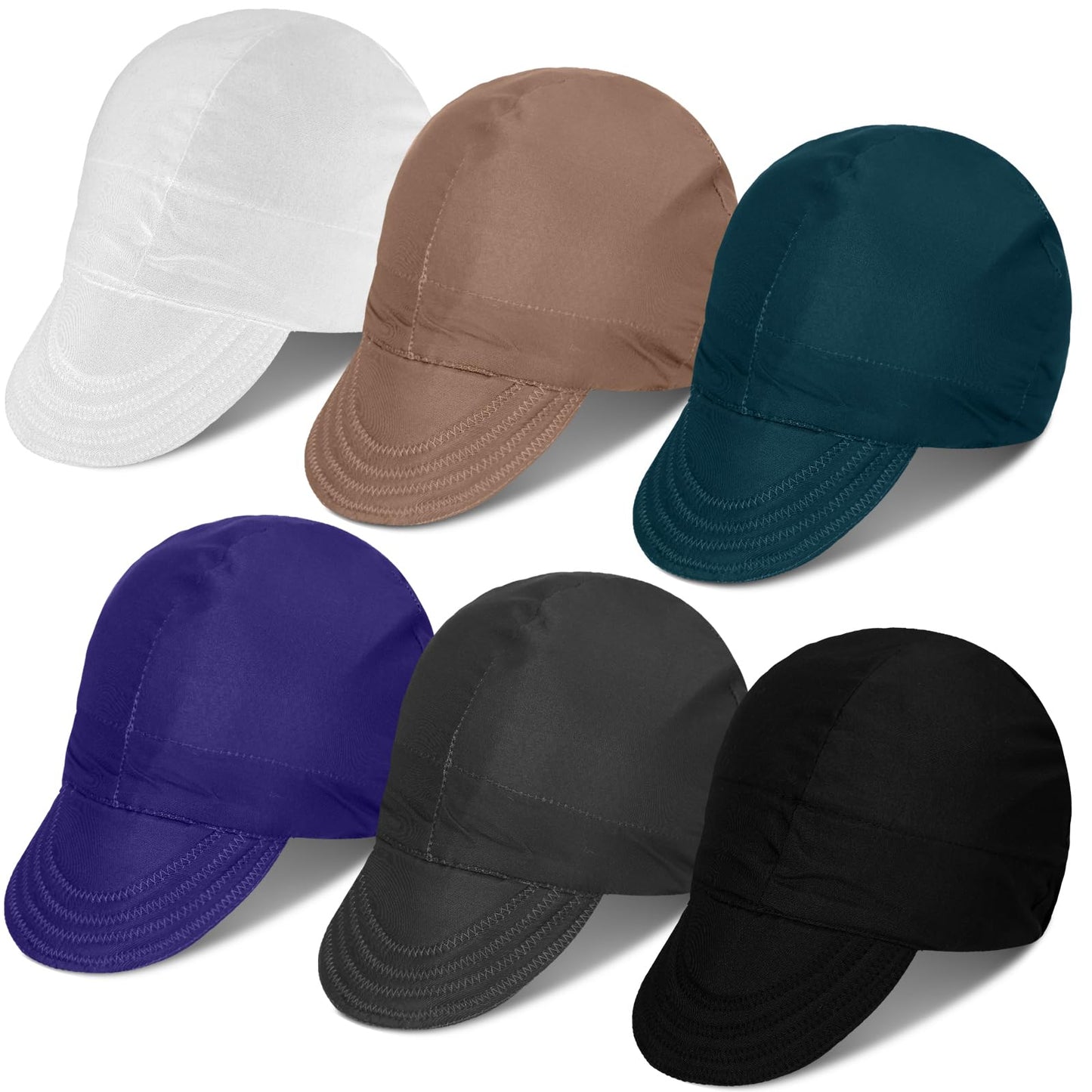 Marsui 6 Pcs Welding Caps Welding Hats Beanie for Men Women Camo Welder's Cap Welding Helmet Liners Welding Accessories Tools