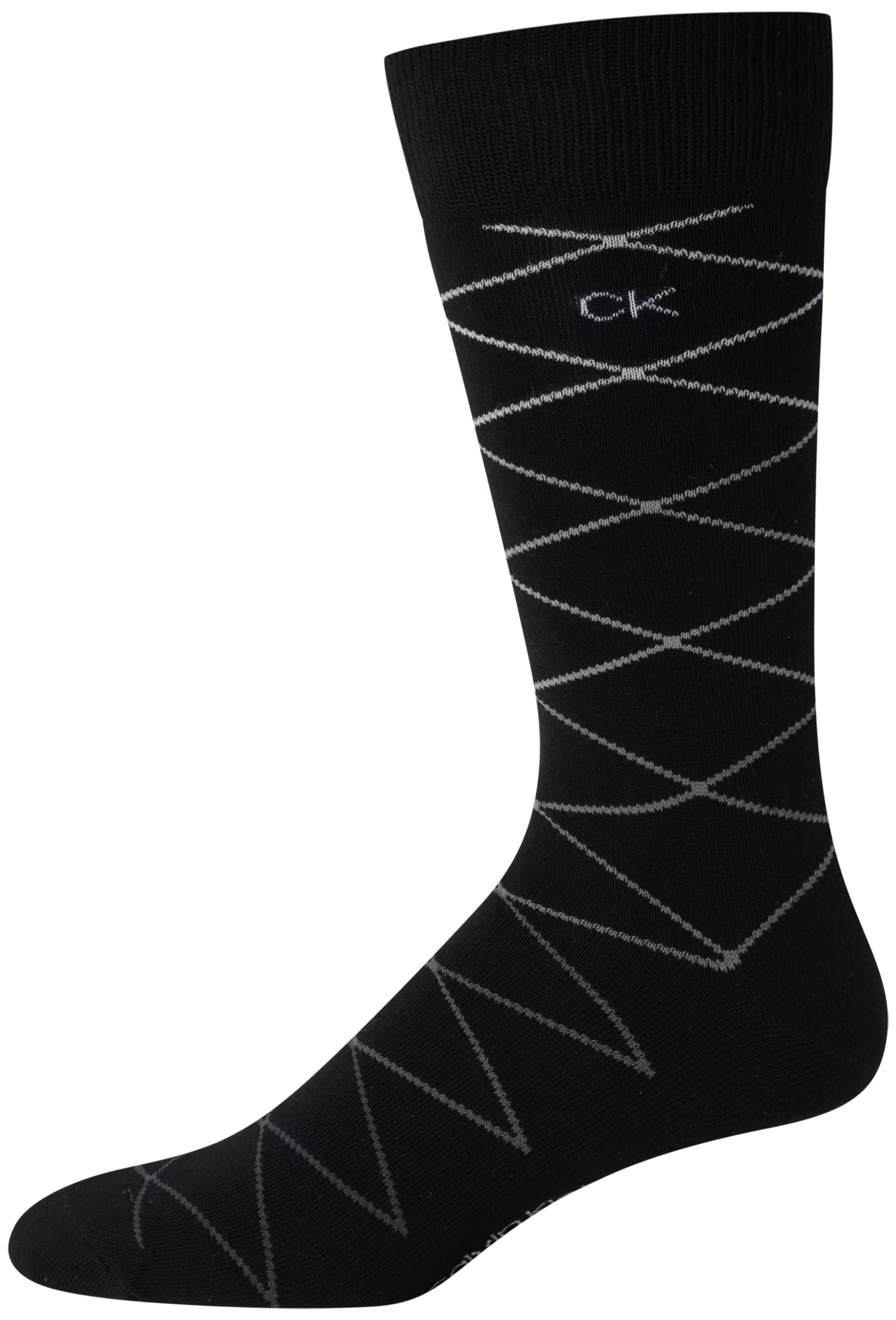 Calvin Klein Men's Dress Socks - Lightweight Cotton Blend Crew Socks (8 Pairs)