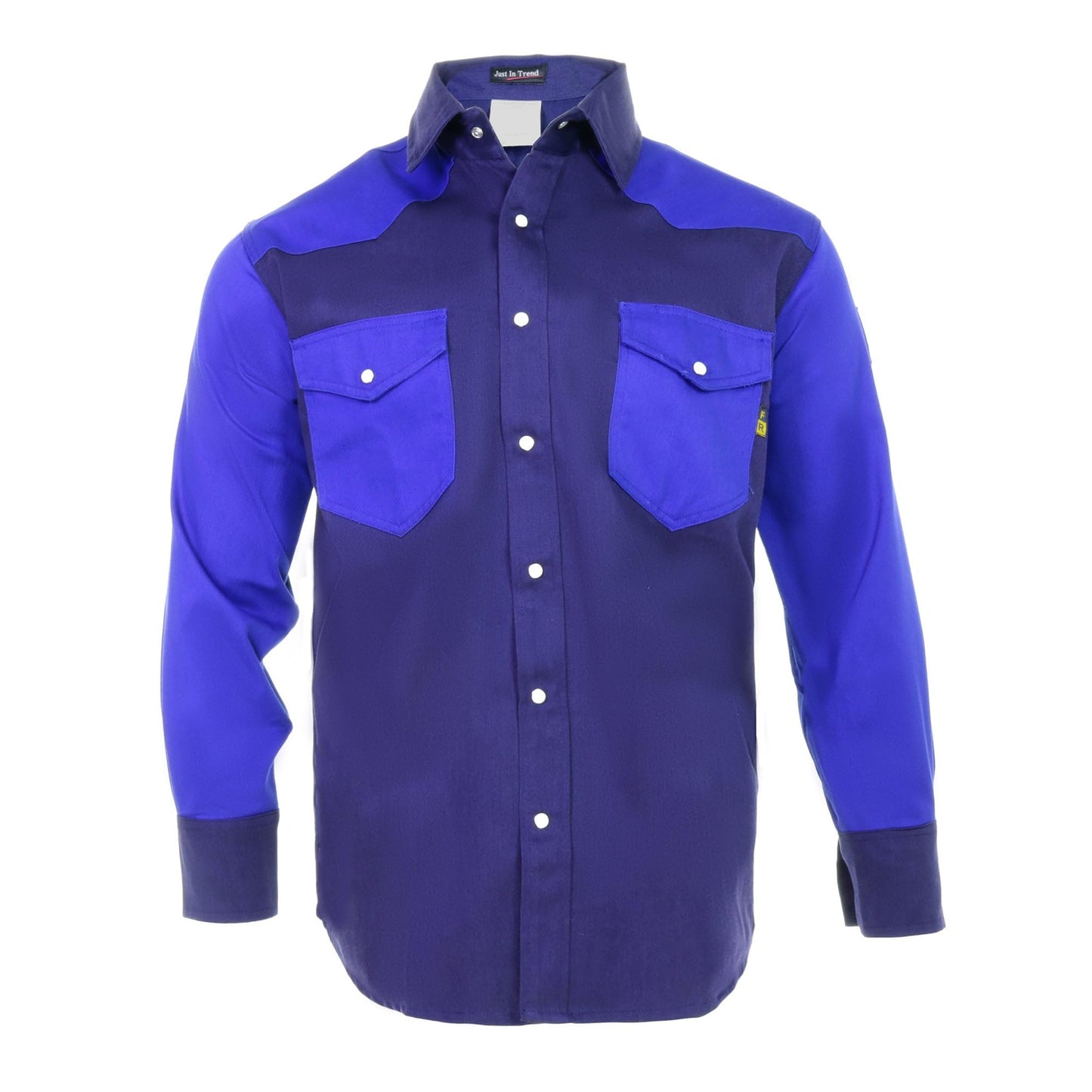 Just In Trend │Flame Resistant FR Shirt - 88/12 - Western Style - Two Tone