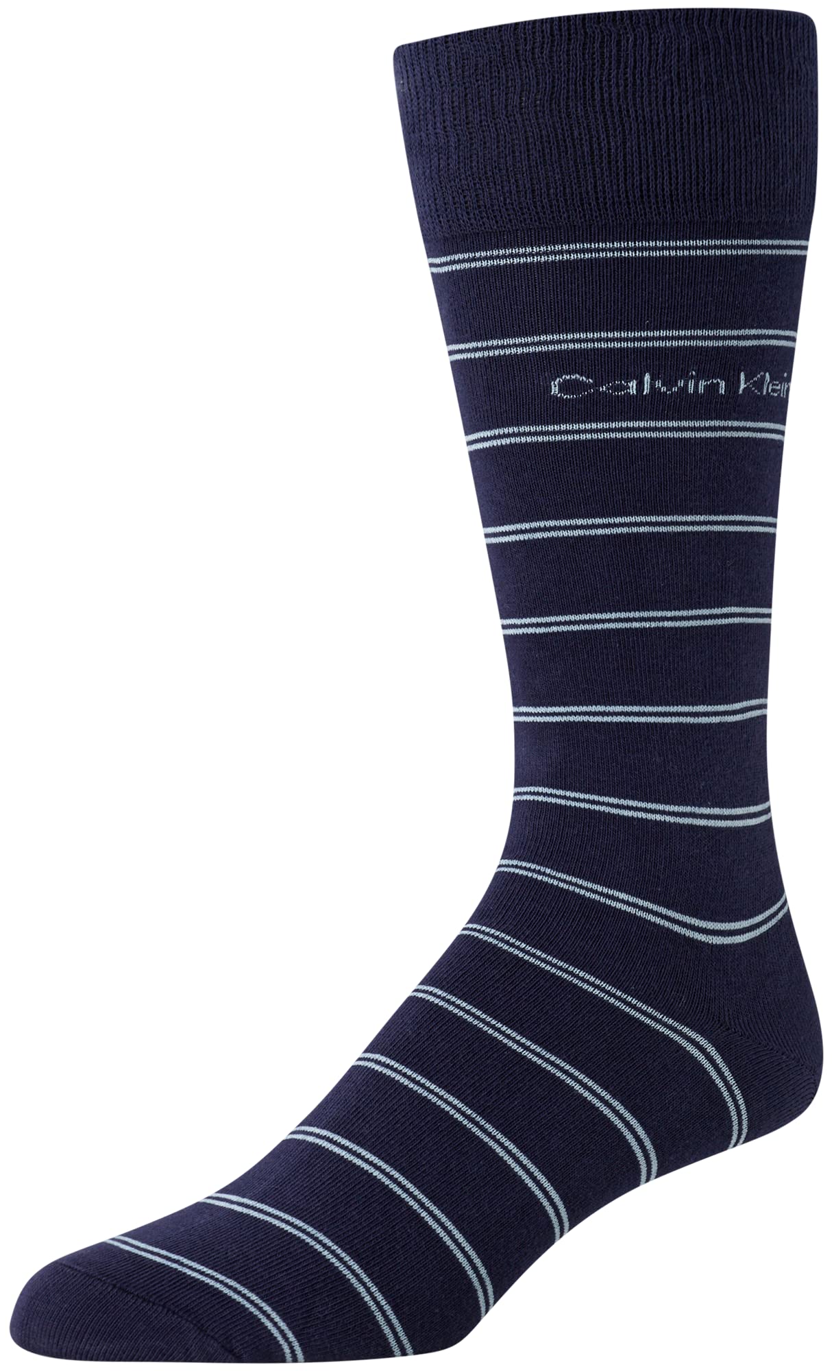 Calvin Klein Men's Dress Socks - Lightweight Cotton Blend Crew Socks (8 Pairs)