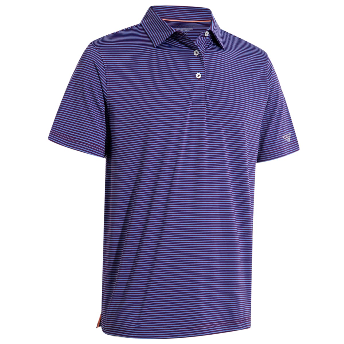 Men's Golf Polo Shirts Short Sleeve Striped Performance Moisture Wicking Dry Fit Golf Shirts for Men