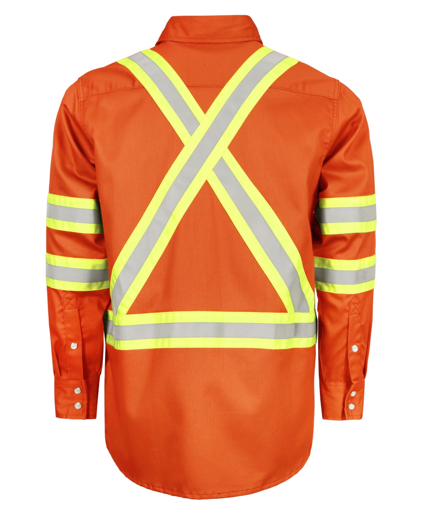 TICOMELA FR Shirts for Men High Visibility/Hi Vis Flame Resistant/Fire Retardant Shirt 6.5oz Men's Welding Shirts