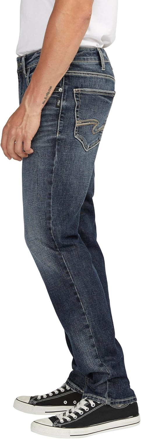 Silver Jeans Co. Men's Eddie Athletic Fit Tapered Leg Jeans