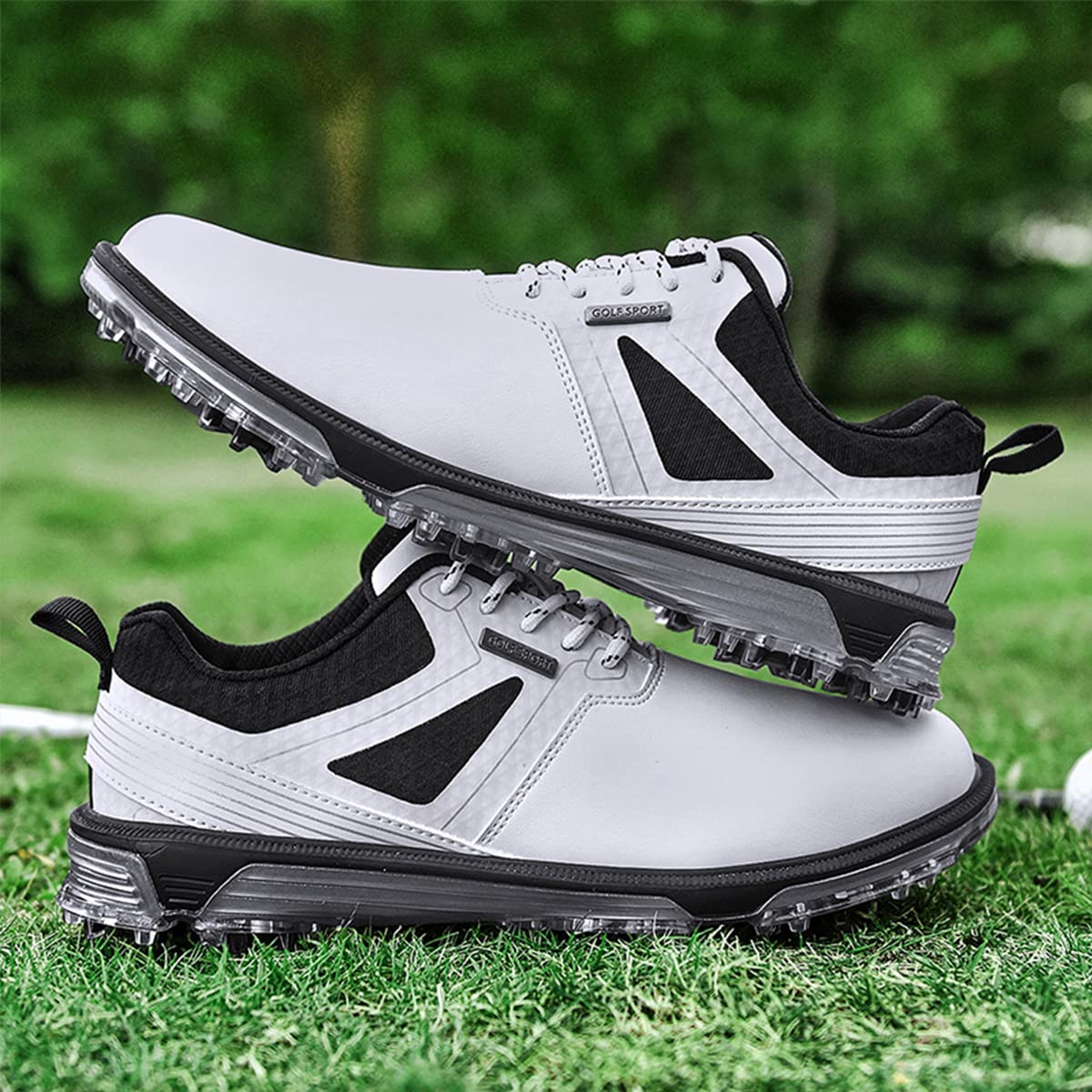 Men's Golf Shoes Fixed Nailless Sole Waterproof Lightweight No-Slip Walking shoes