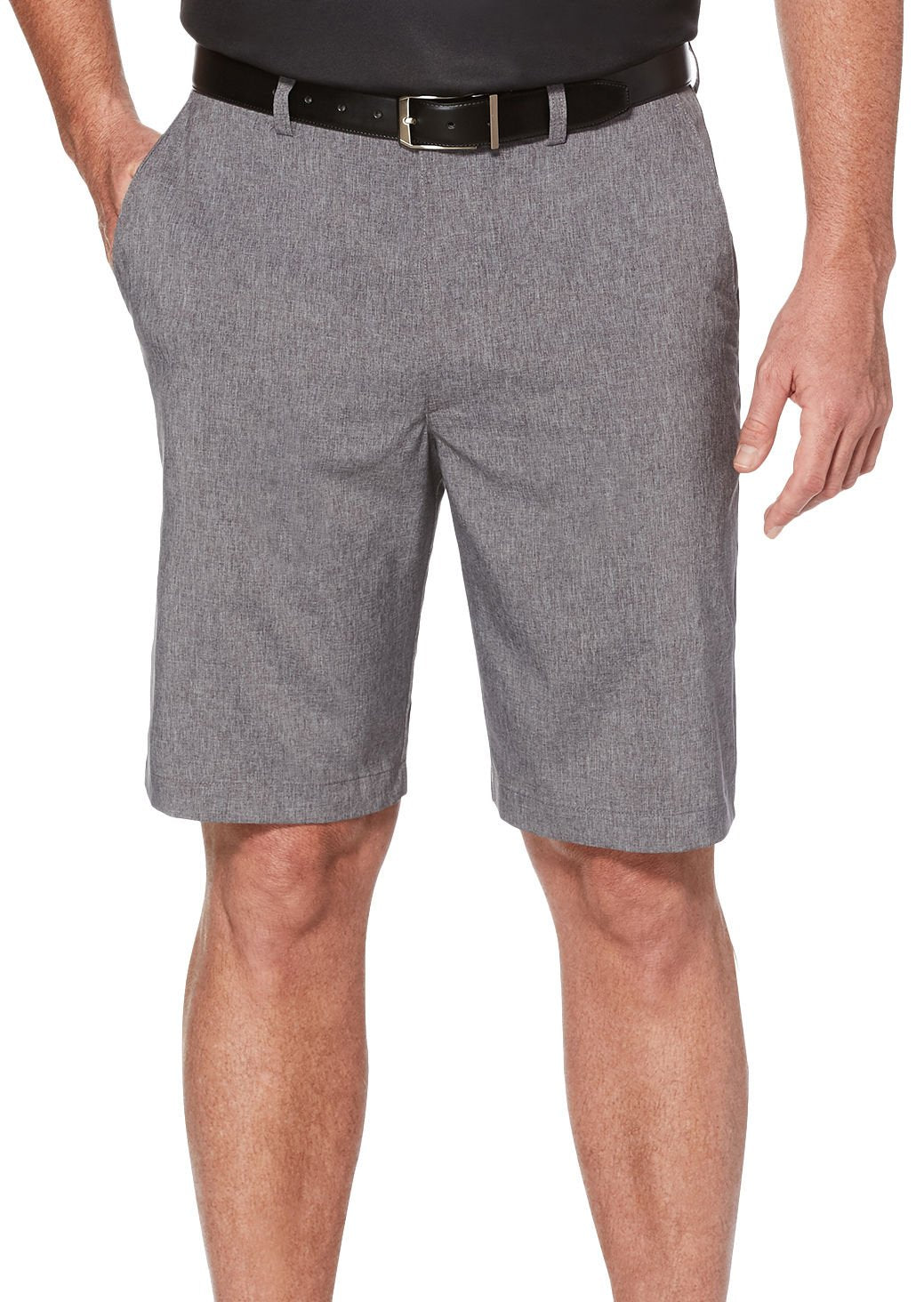 PGA TOUR Men's Flat Front Heather Golf Short with Active Waistband