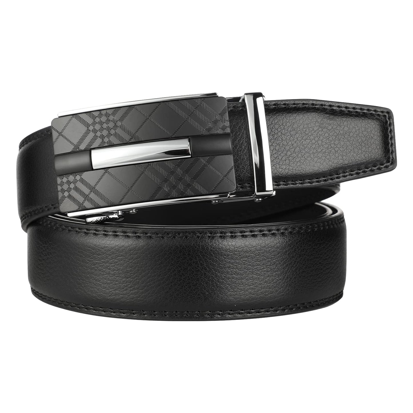 Lavemi Men's Real Leather Ratchet Dress Casual Belt, Cut to Exact Fit,Elegant Gift Box