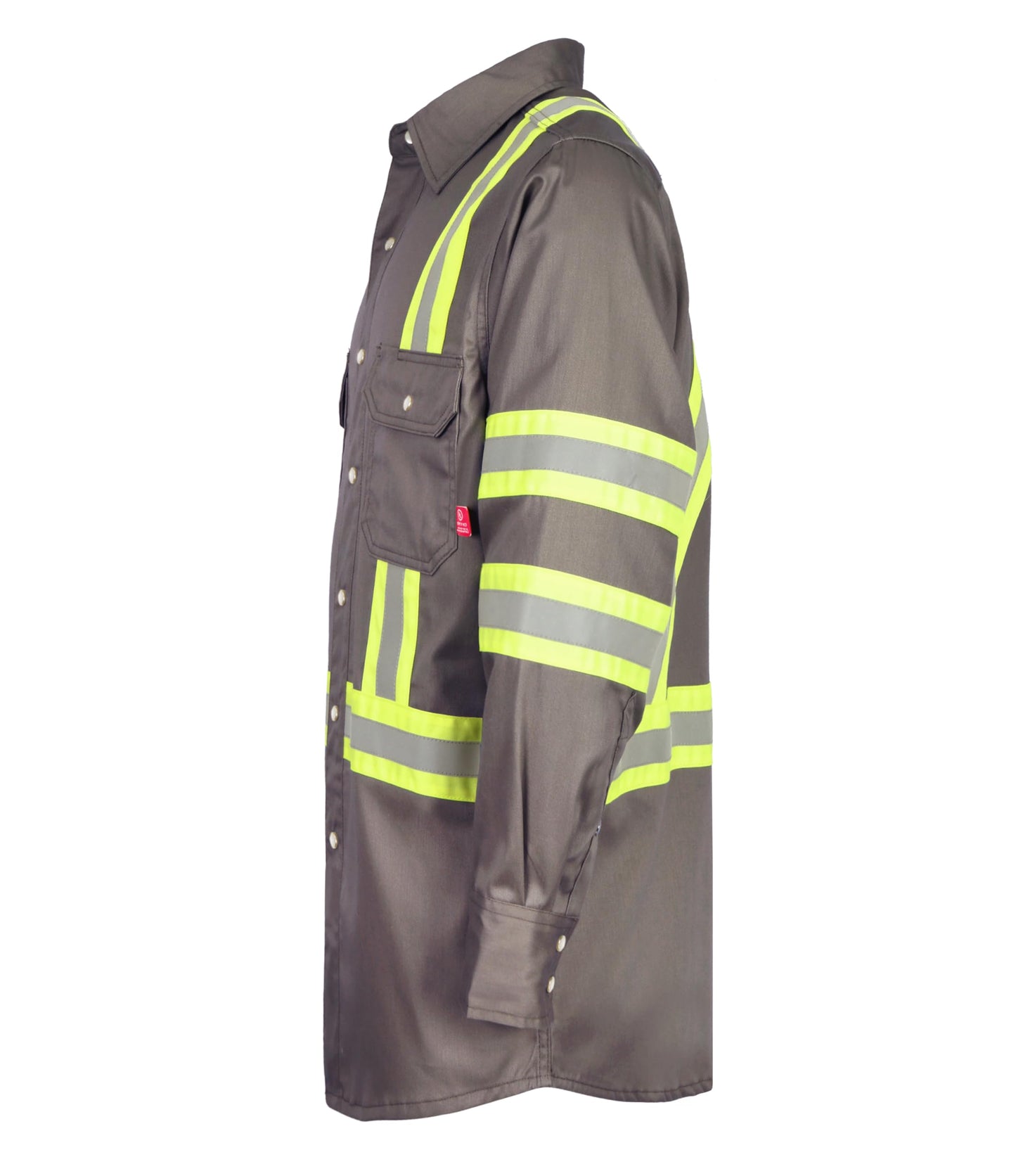 TICOMELA FR Shirts for Men High Visibility/Hi Vis Flame Resistant/Fire Retardant Shirt 6.5oz Men's Welding Shirts