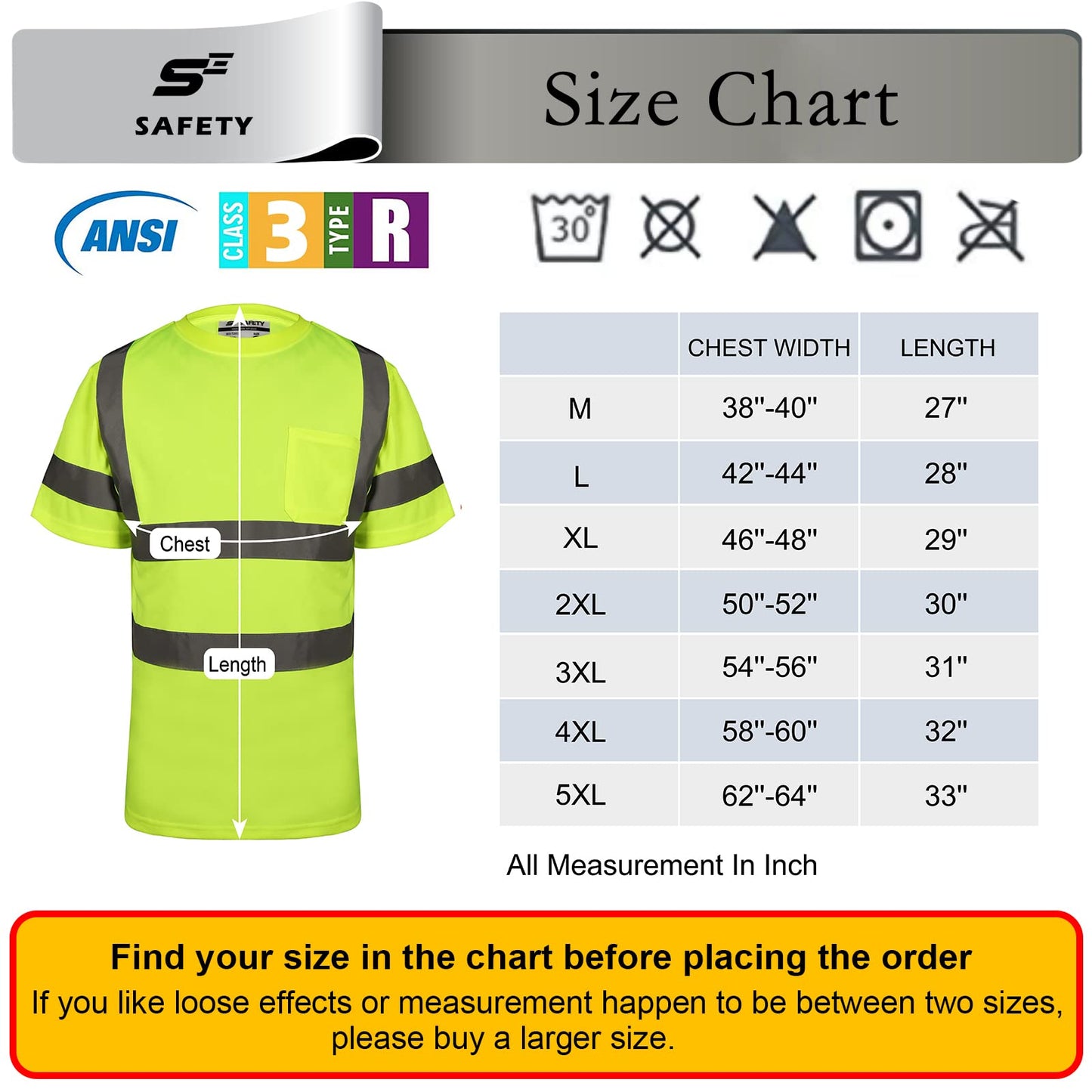 Hi Vis T Shirt Class 3 High Visibility Shirts for Men Safety Shirts with Reflective Strips and Pocket Breathable Construction Work Mesh Short Sleeve Yellow XL