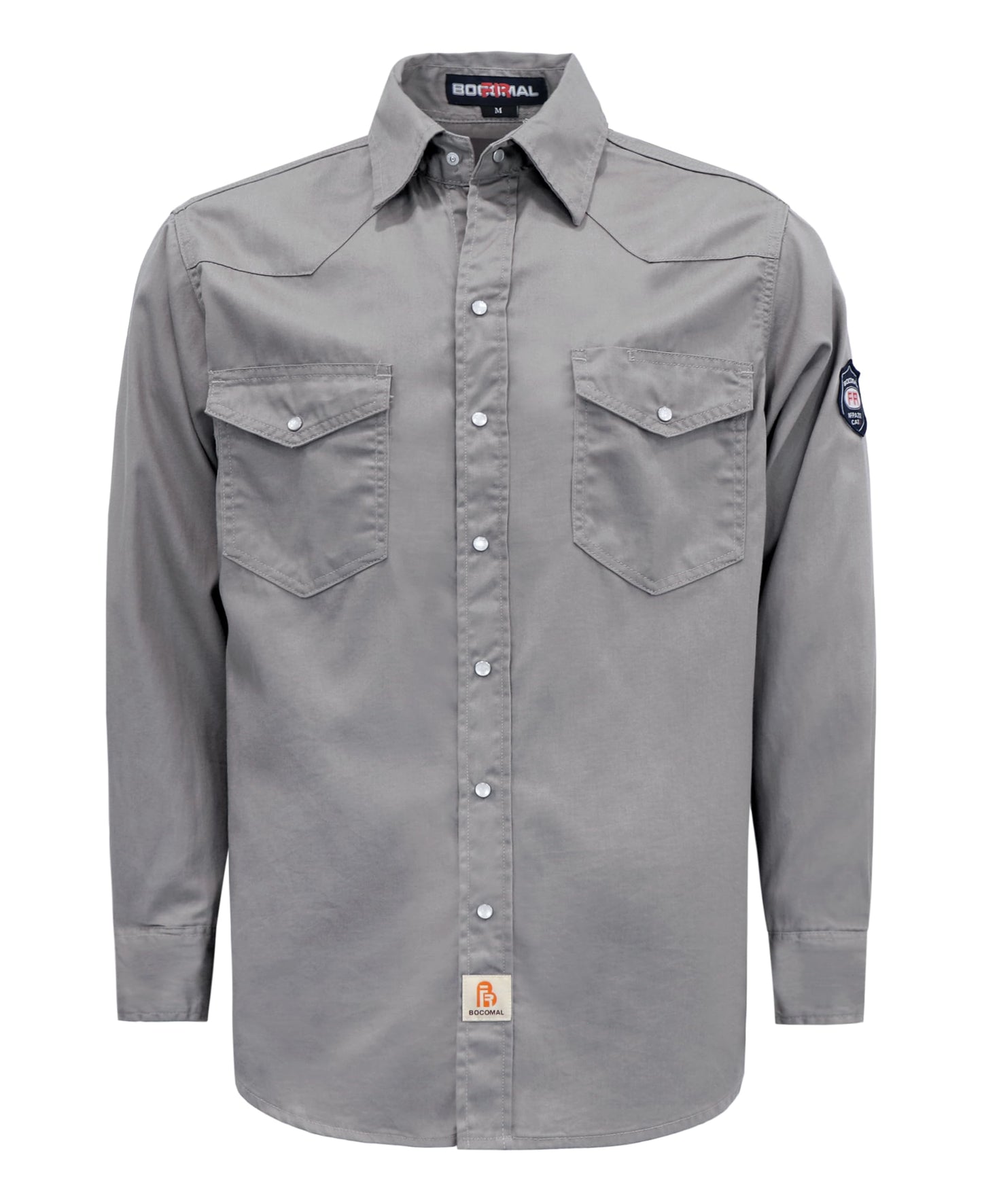 BOCOMAL FR Shirts 6.25oz Lightweight Welding Shirts Flame Resistant Men's Fire Retardant Shirt