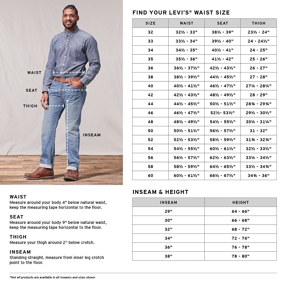 Levi's Men's 505 Regular Fit Jeans (Also Available in Big & Tall)