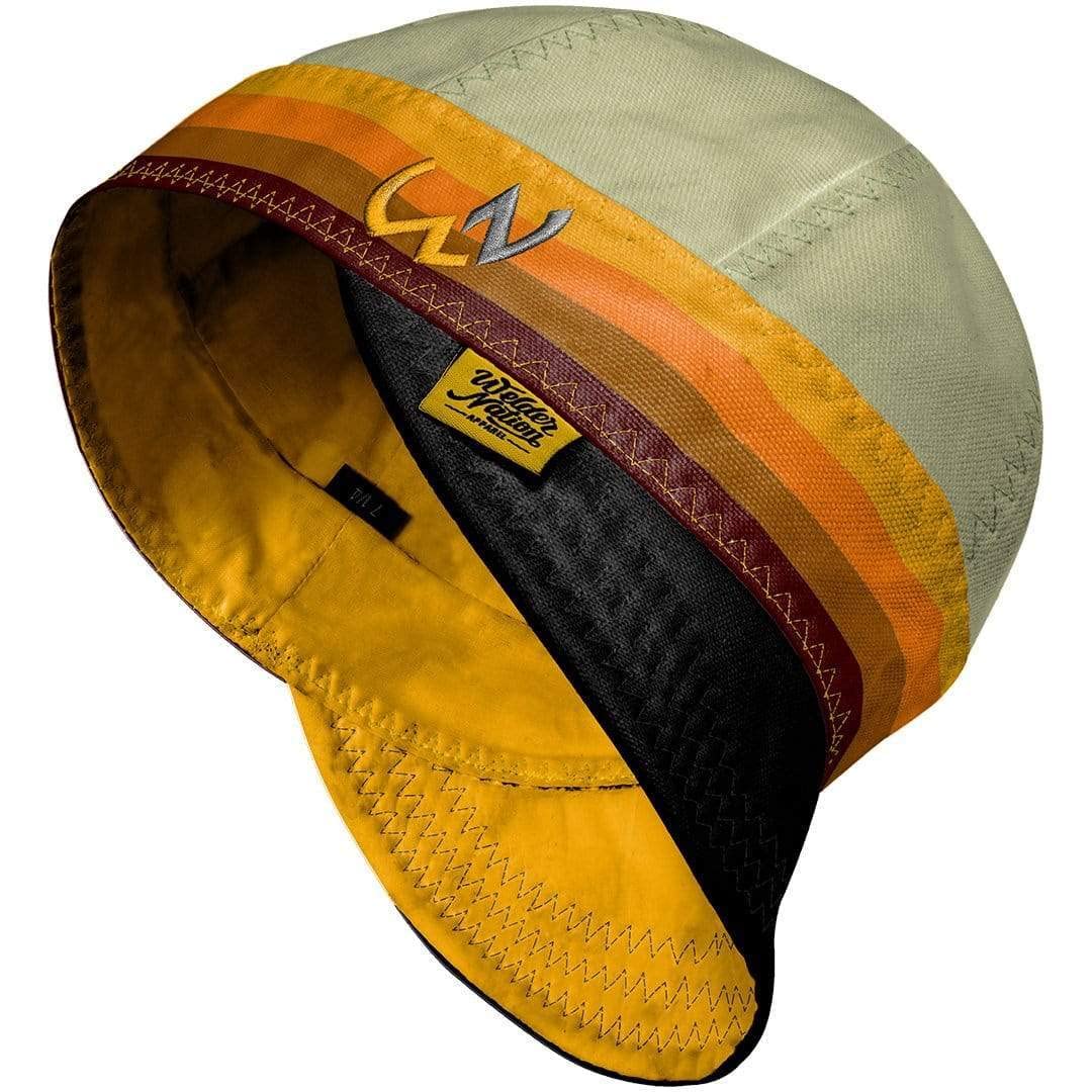 Welder Nation 8 Panel Soft, 10 oz Light Weight Cotton Welding Cap, Durable for Safety and Protection While Welding. Stick ARC