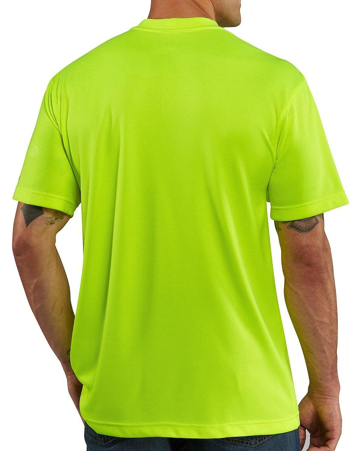 Carhartt Men's High-Visibility Force Relaxed Fit Lightweight Color Enhanced Short-Sleeve Pocket T-Shirt