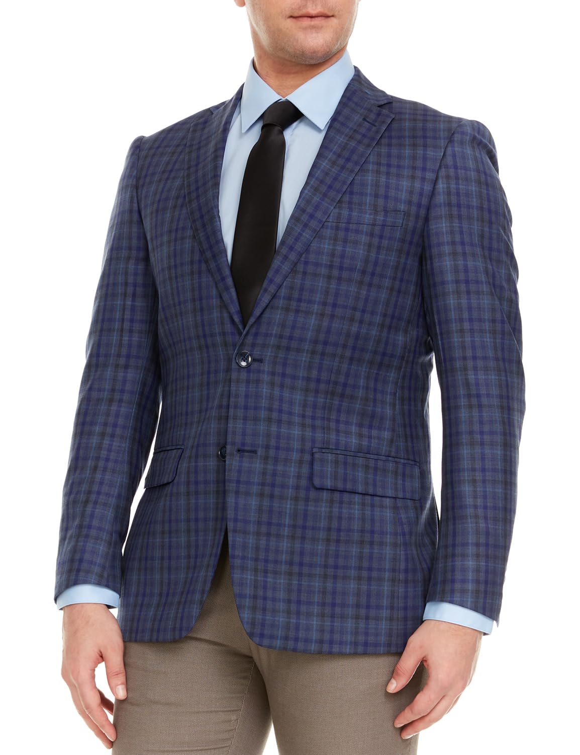 Adam Baker Men's Single Breasted Ultra Slim Fit Wool Blazer/Sport Coat - Many Styles and Colors