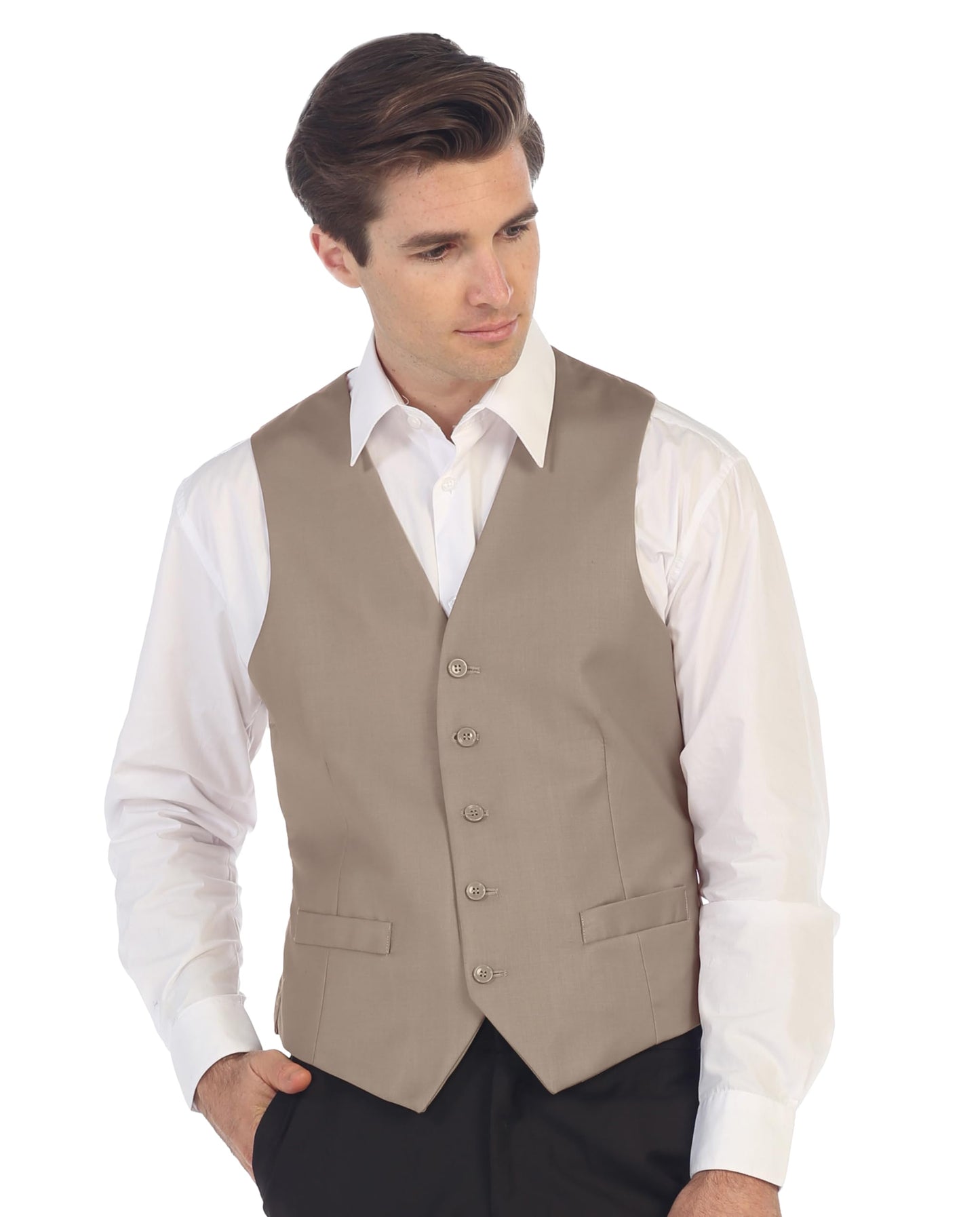 Gioberti Men's Formal Suit Vest Fit for Business or Casual Dress