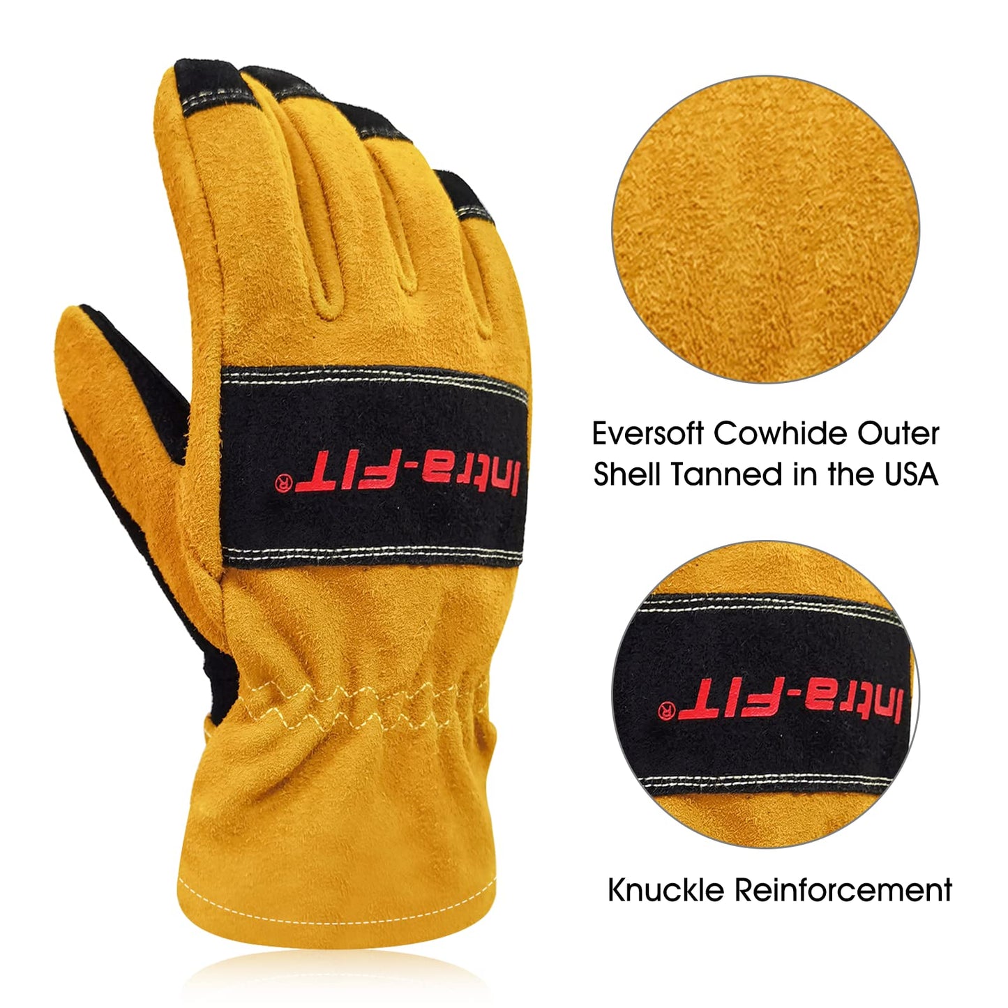 Structural Fire Fighter Glove,Heat Resistance, Flame resistance, Fire-fighting Gloves