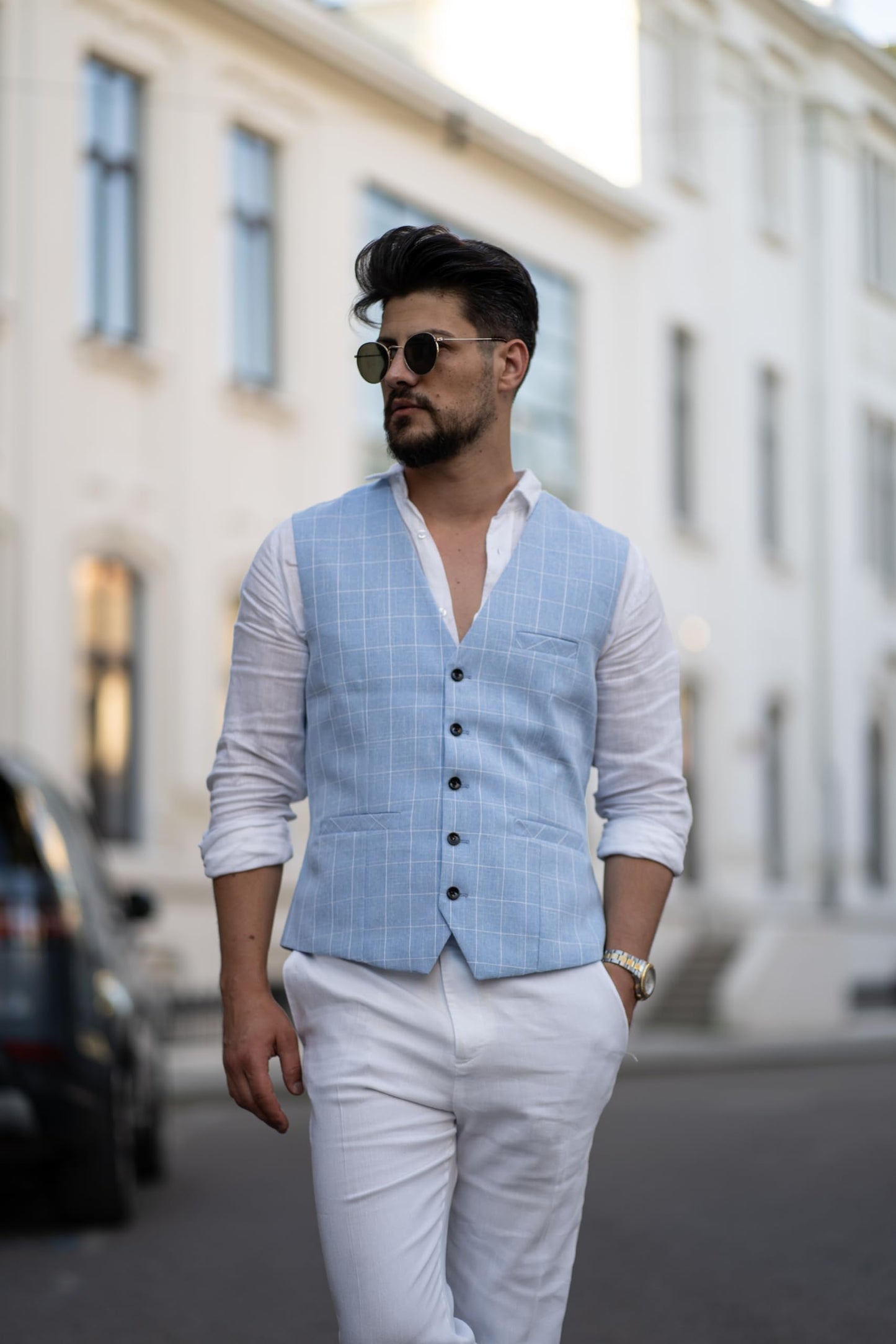 COOFANDY Men Casual Suit Vest Slim Fit Formal Vest Business Wedding Waistcoat