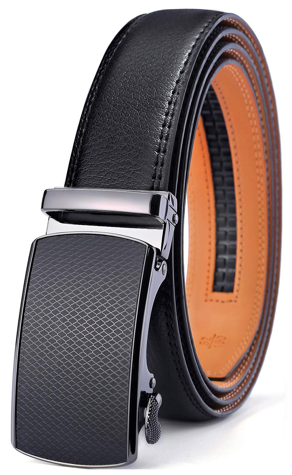 BULLIANT Men's Belt,Slide Ratchet Belt For Gift Men Dress Pant Shirt Oxfords,Trim To Fit