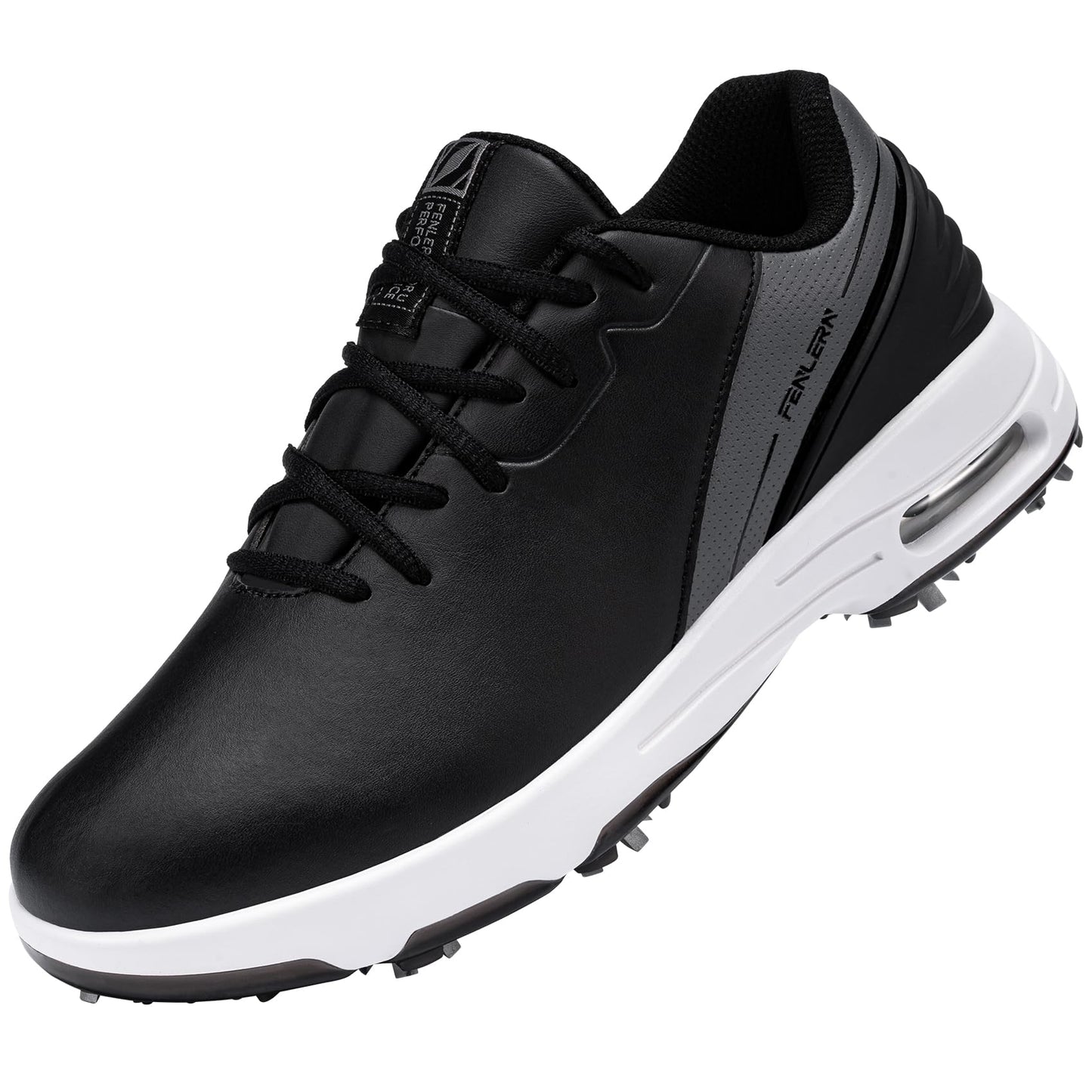 FENLERN Men's Golf Shoes Spiked Waterproof Comfortable Air Cushion F006