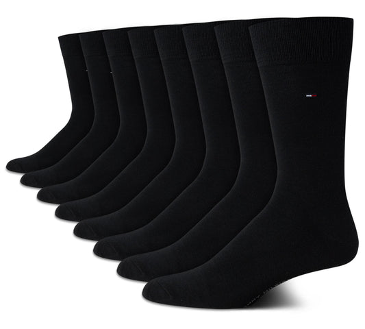 Tommy Hilfiger Men's Dress Socks-Lightweight Comfort Crew Sock(8 Pack)