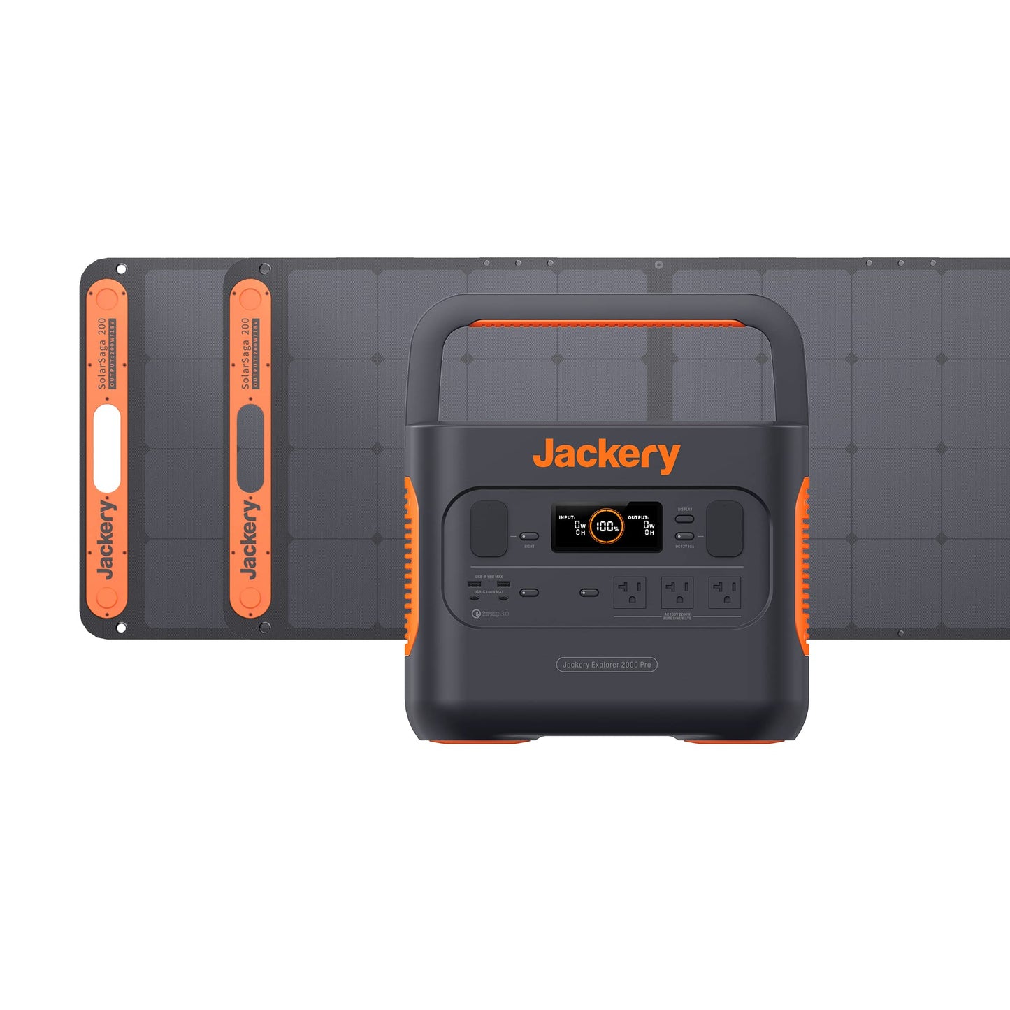 Jackery Explorer 2000 PRO Portable Power Station, 2160Wh Capacity with 3x2200W AC Outlets, Fast Charging, Solar Generator for Home Backup, Emergency, RV Outdoor Camping (Solar Panel Optional)