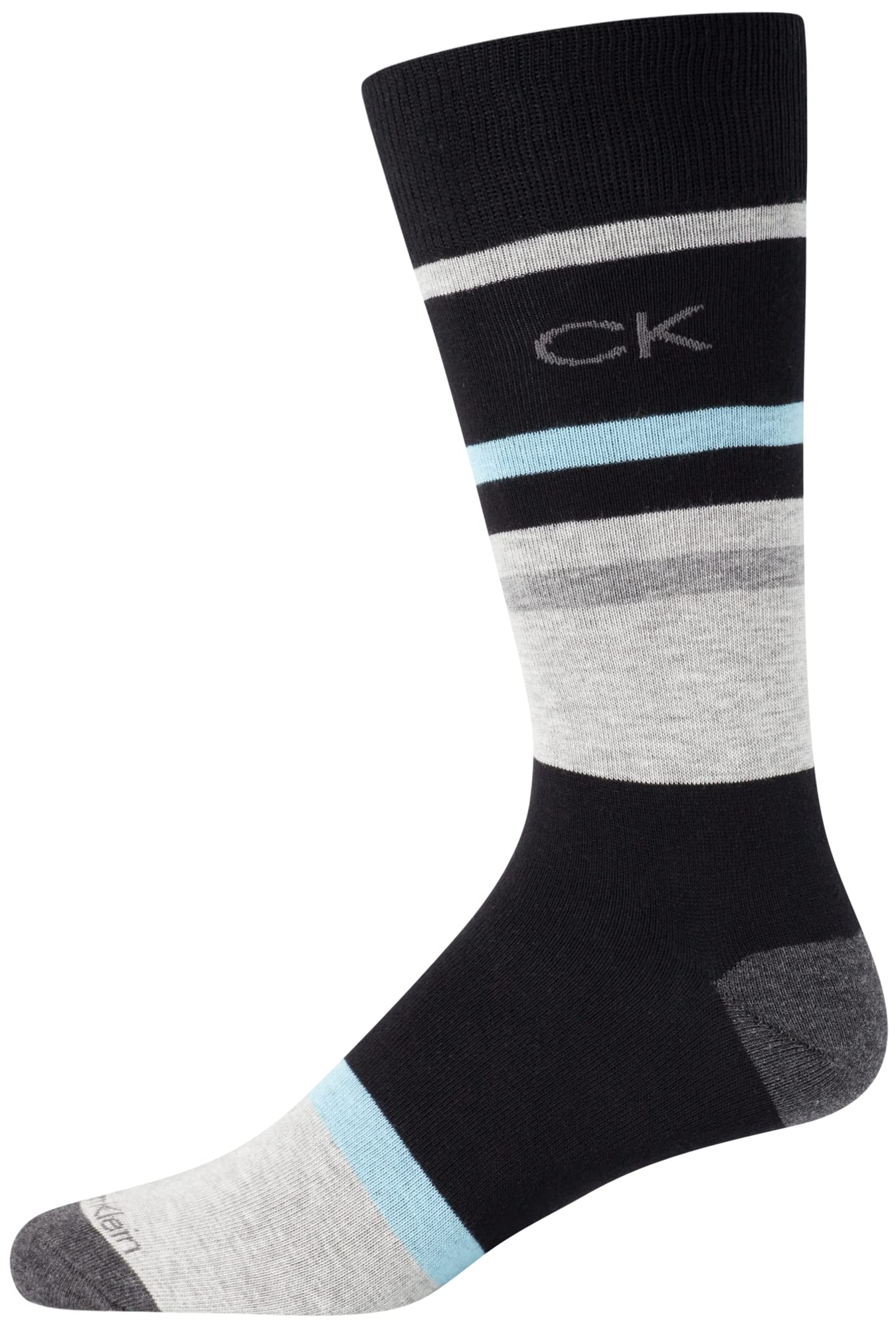 Calvin Klein Men's Dress Socks - Lightweight Cotton Blend Crew Socks (8 Pairs)