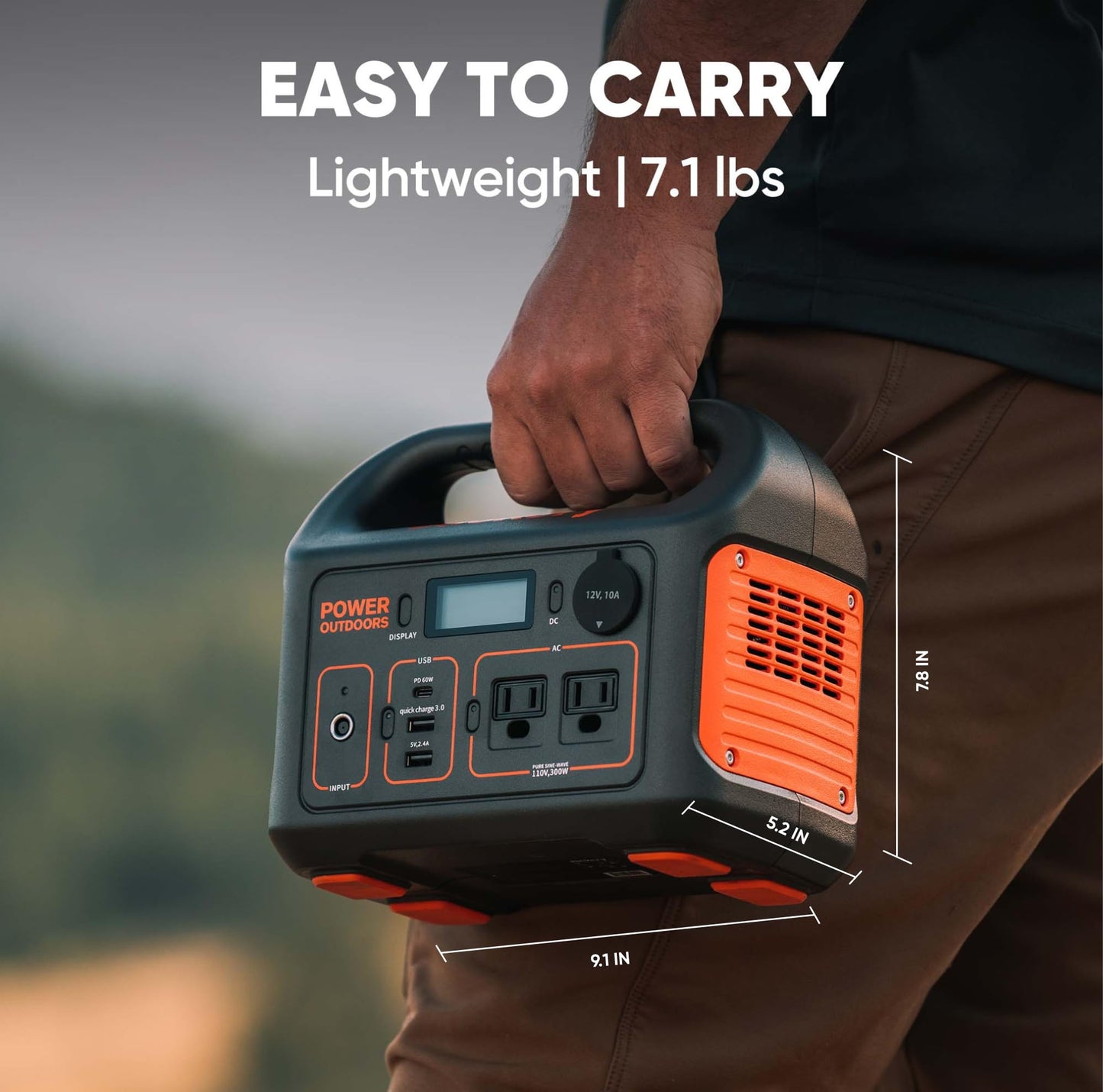 Jackery Portable Power Station Explorer 300, 293Wh Backup Lithium Battery, Solar Generator for Outdoors Camping Travel Hunting Blackout (Solar Panel Optional)