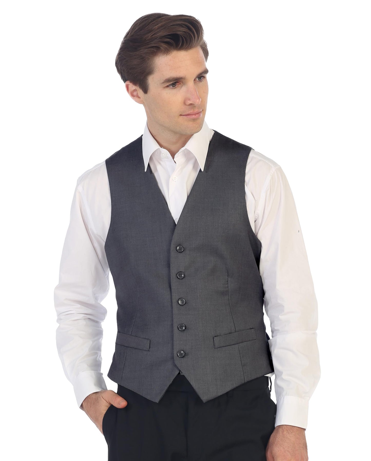 Gioberti Men's Formal Suit Vest Fit for Business or Casual Dress