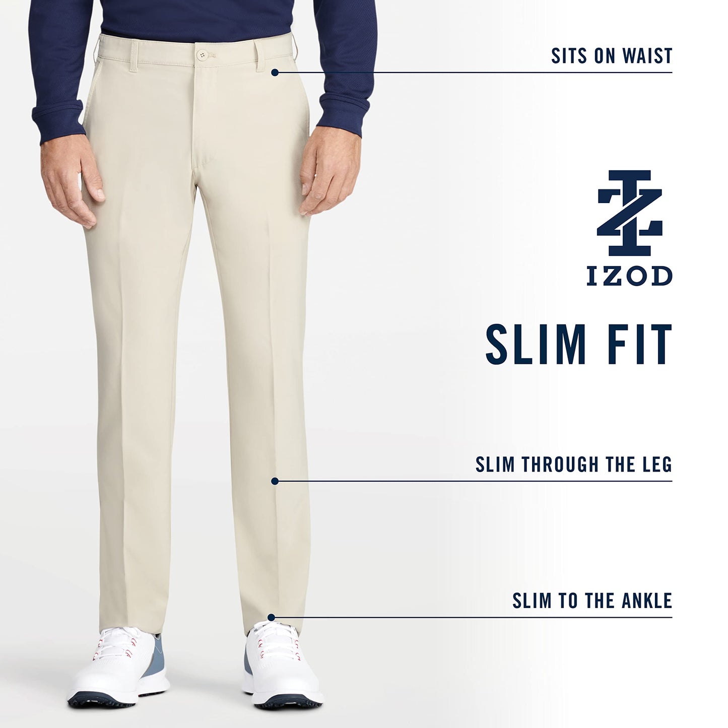 IZOD Men's Golf Swingflex Slim Fit Pant