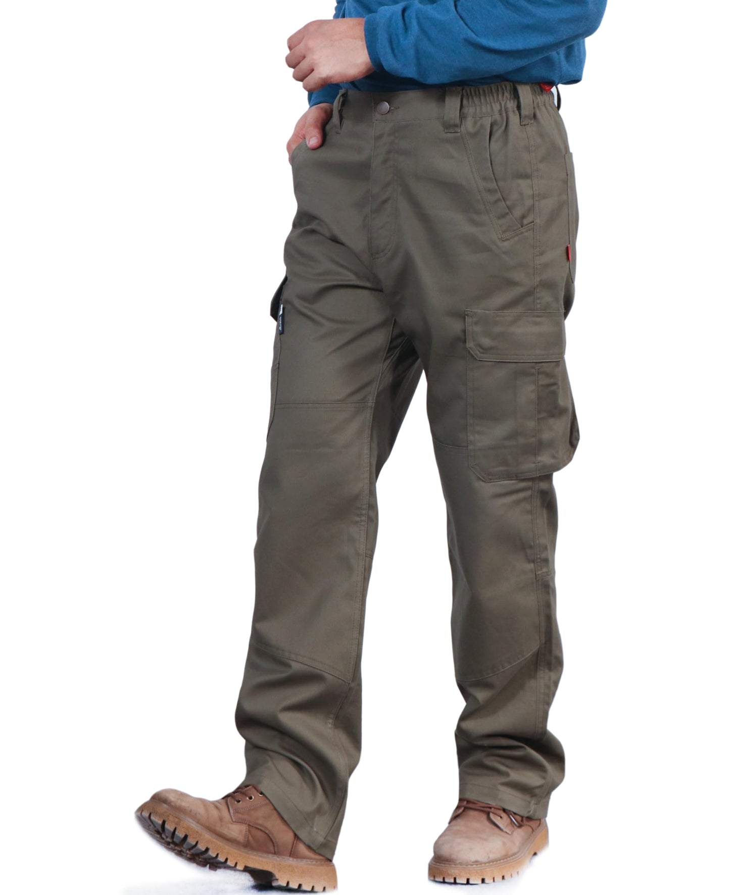 BOCOMAL FR Pants for Men Utility Cargo Pockets Flame Resistant/Fire Retardant Carpenter Water Oil Repellent Finish