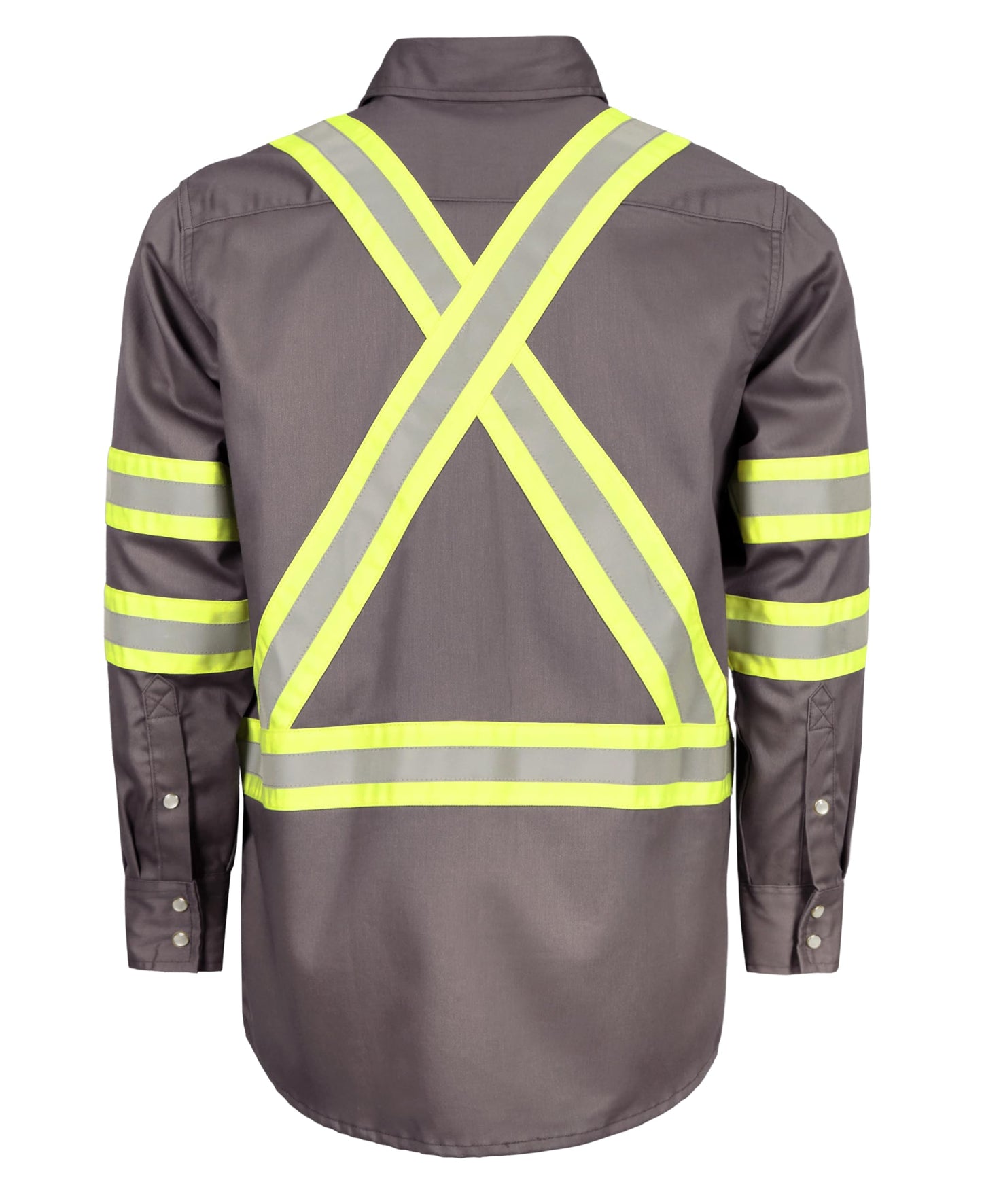 TICOMELA FR Shirts for Men High Visibility/Hi Vis Flame Resistant/Fire Retardant Shirt 6.5oz Men's Welding Shirts