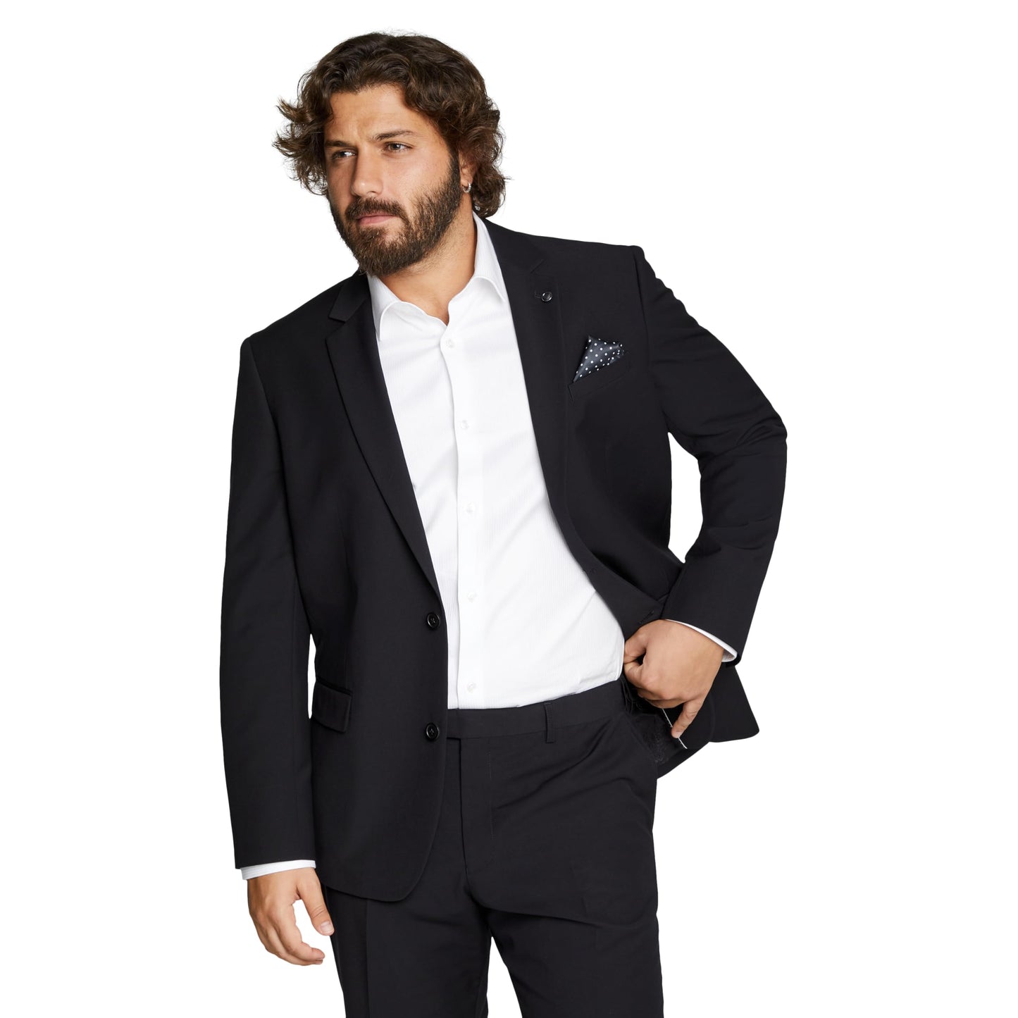 Johnny Bigg Men's Raymond Suit Jacket with Two- Button Closure | Big and Tall