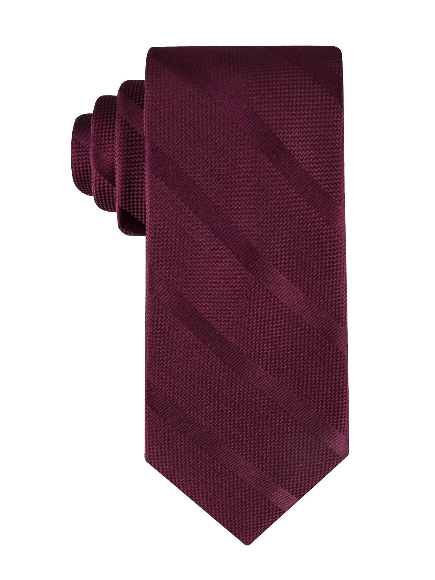 Tommy Hilfiger Men's Classic Solid Textured Stripe Tie