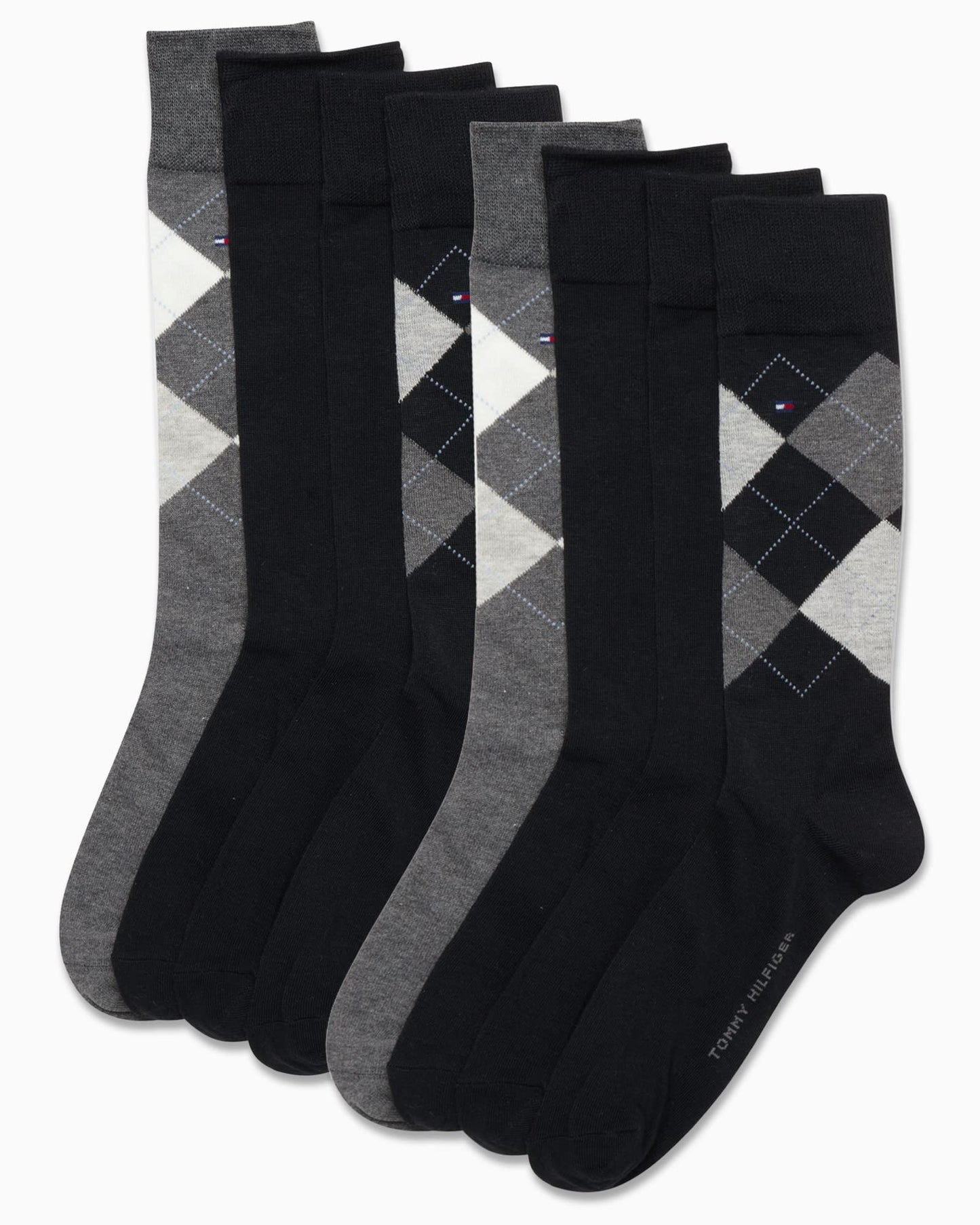 Tommy Hilfiger Men's Dress Socks-Lightweight Comfort Crew Sock(8 Pack)