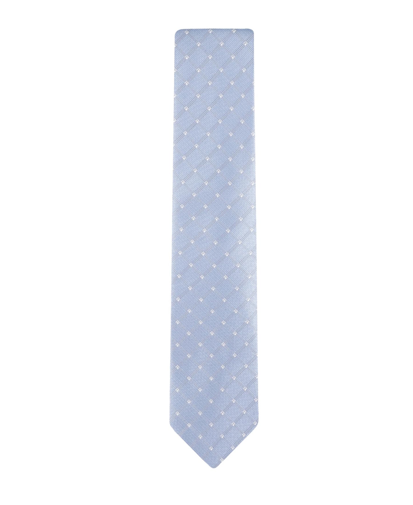 Haggar Mens Grid Pattern Self-tie Necktie