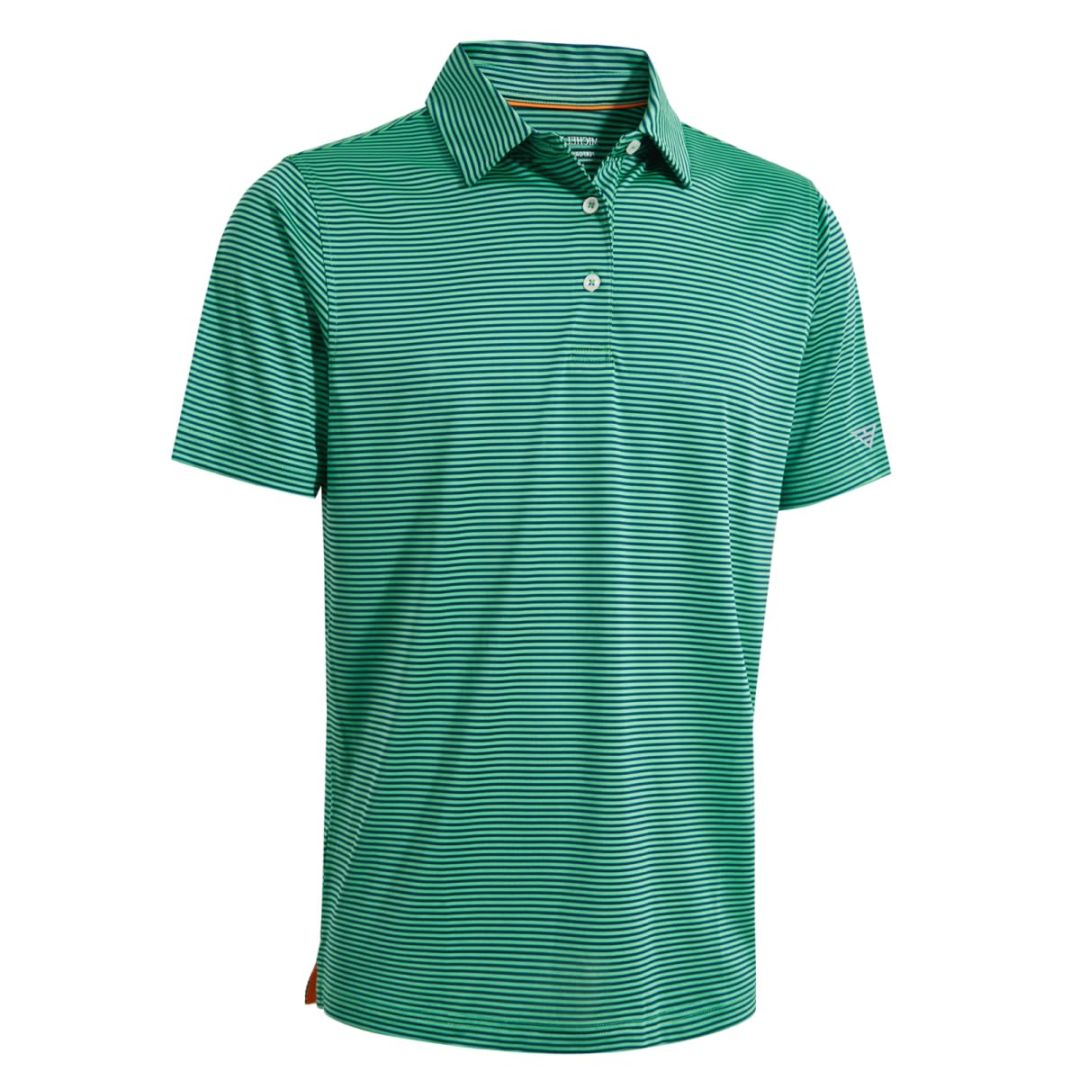 Men's Golf Polo Shirts Short Sleeve Striped Performance Moisture Wicking Dry Fit Golf Shirts for Men