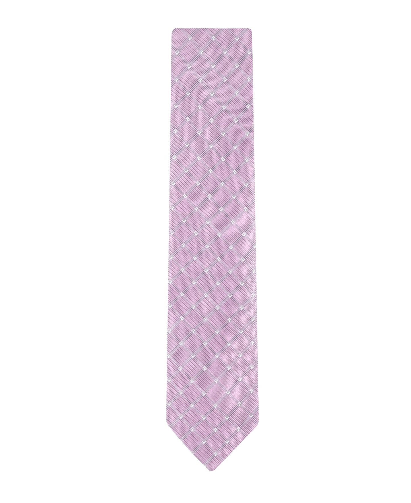 Haggar Mens Grid Pattern Self-tie Necktie