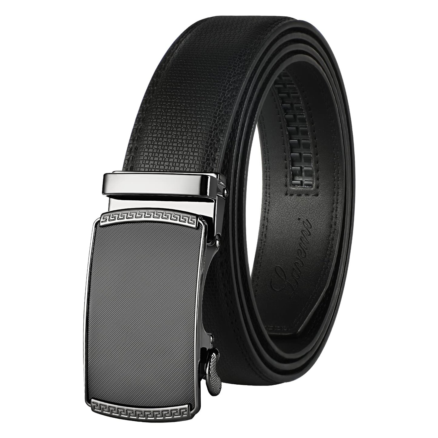 Lavemi Men's Real Leather Ratchet Dress Casual Belt, Cut to Exact Fit,Elegant Gift Box