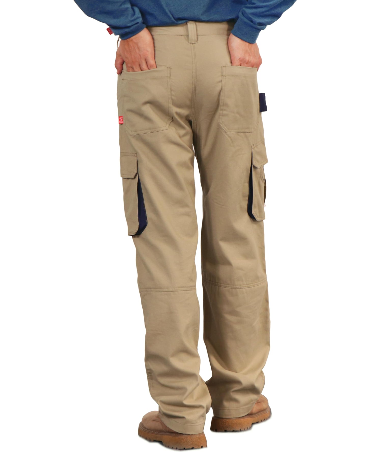 BOCOMAL FR Pants for Men Utility Cargo Pockets Flame Resistant/Fire Retardant Carpenter Water Oil Repellent Finish