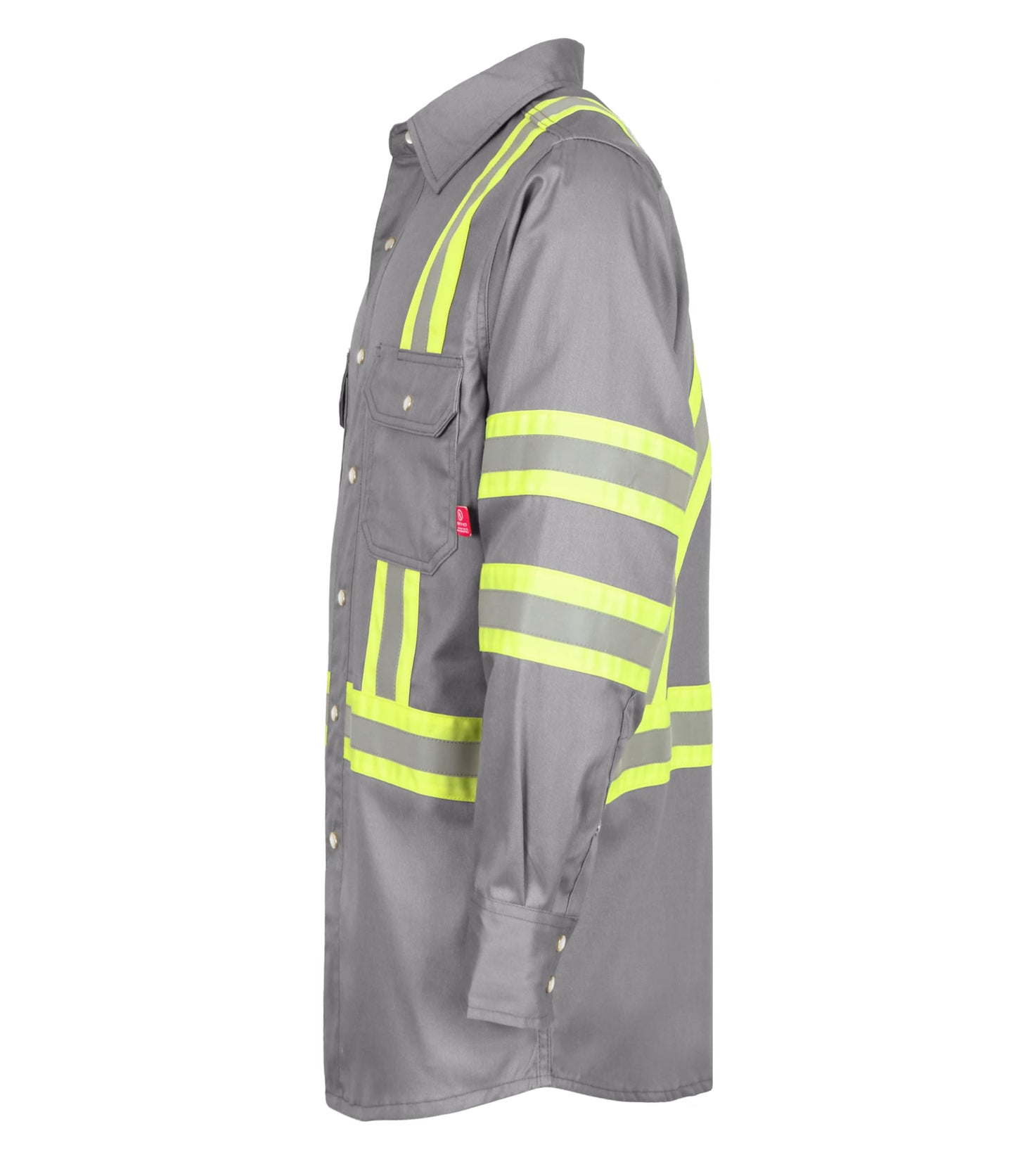 TICOMELA FR Shirts for Men High Visibility/Hi Vis Flame Resistant/Fire Retardant Shirt 6.5oz Men's Welding Shirts