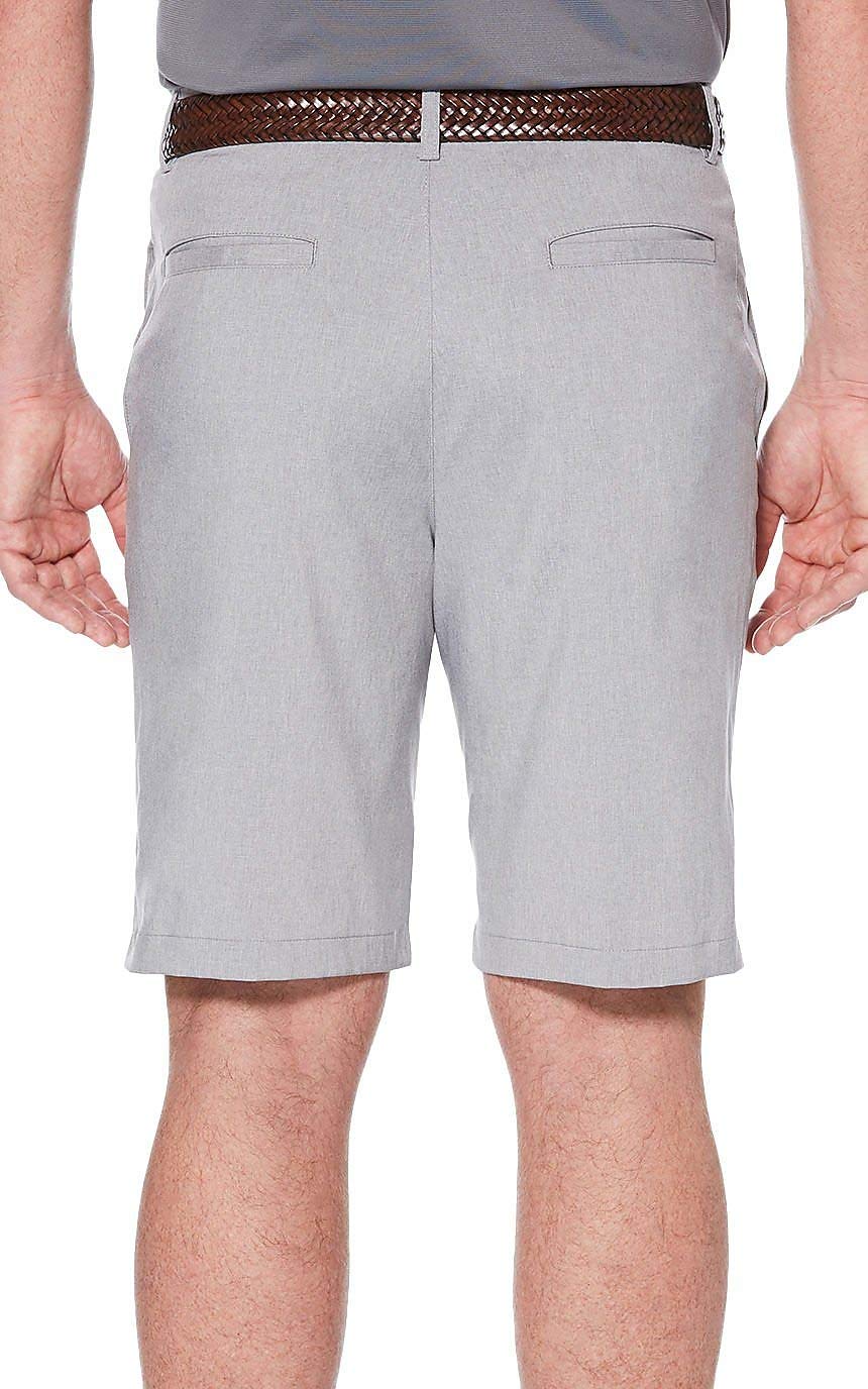 PGA TOUR Men's Flat Front Heather Golf Short with Active Waistband