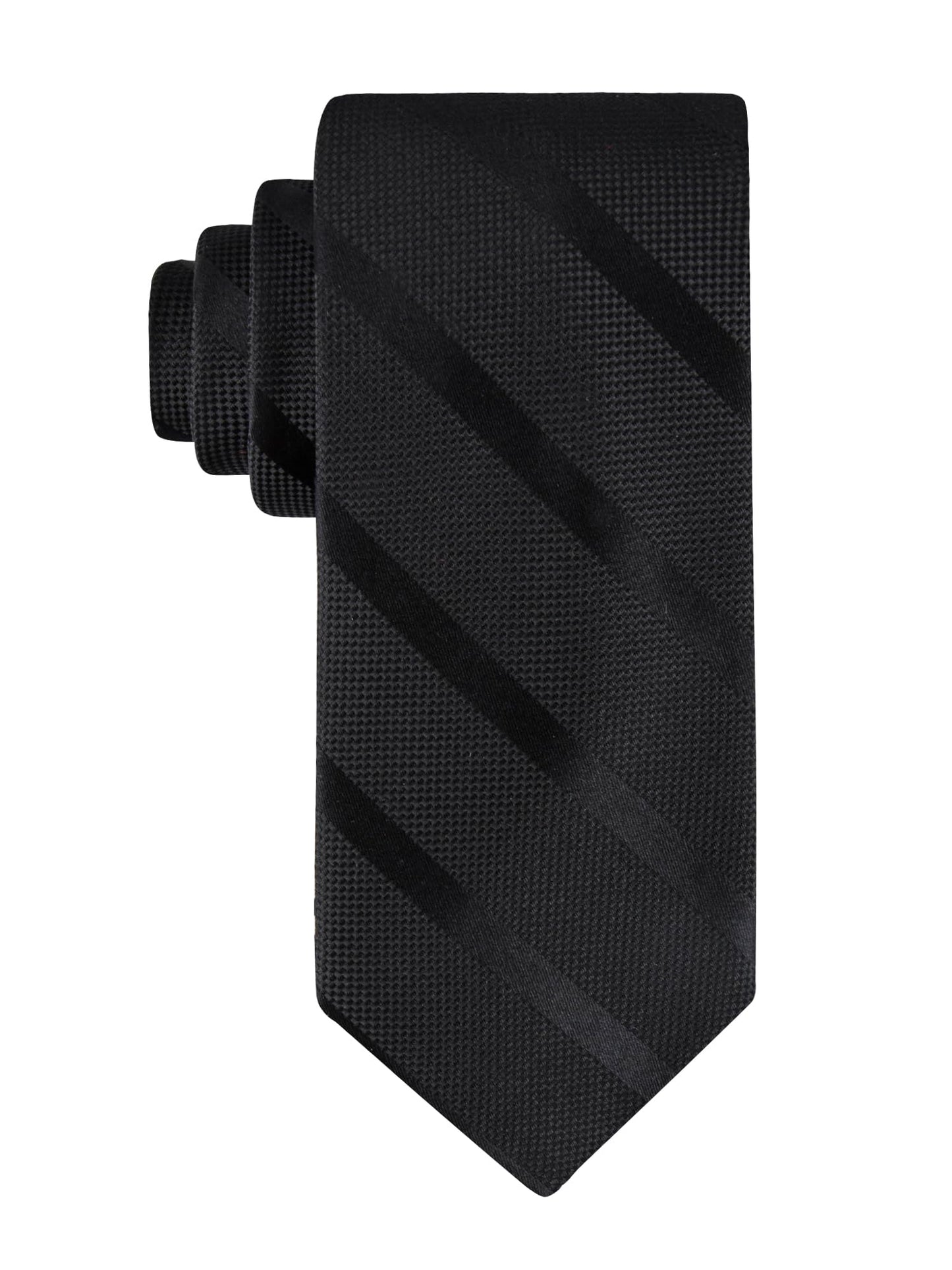 Tommy Hilfiger Men's Classic Solid Textured Stripe Tie