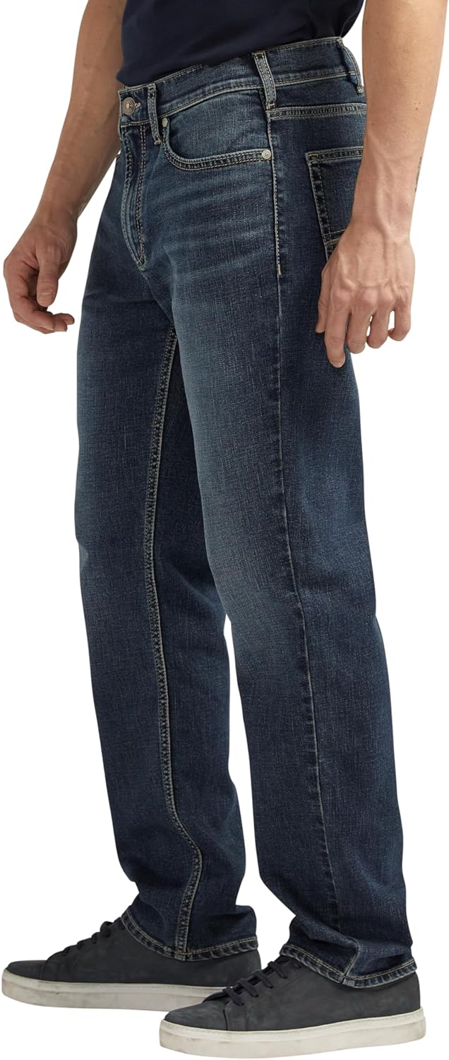 Silver Jeans Co. Men's Eddie Athletic Fit Tapered Leg Jeans